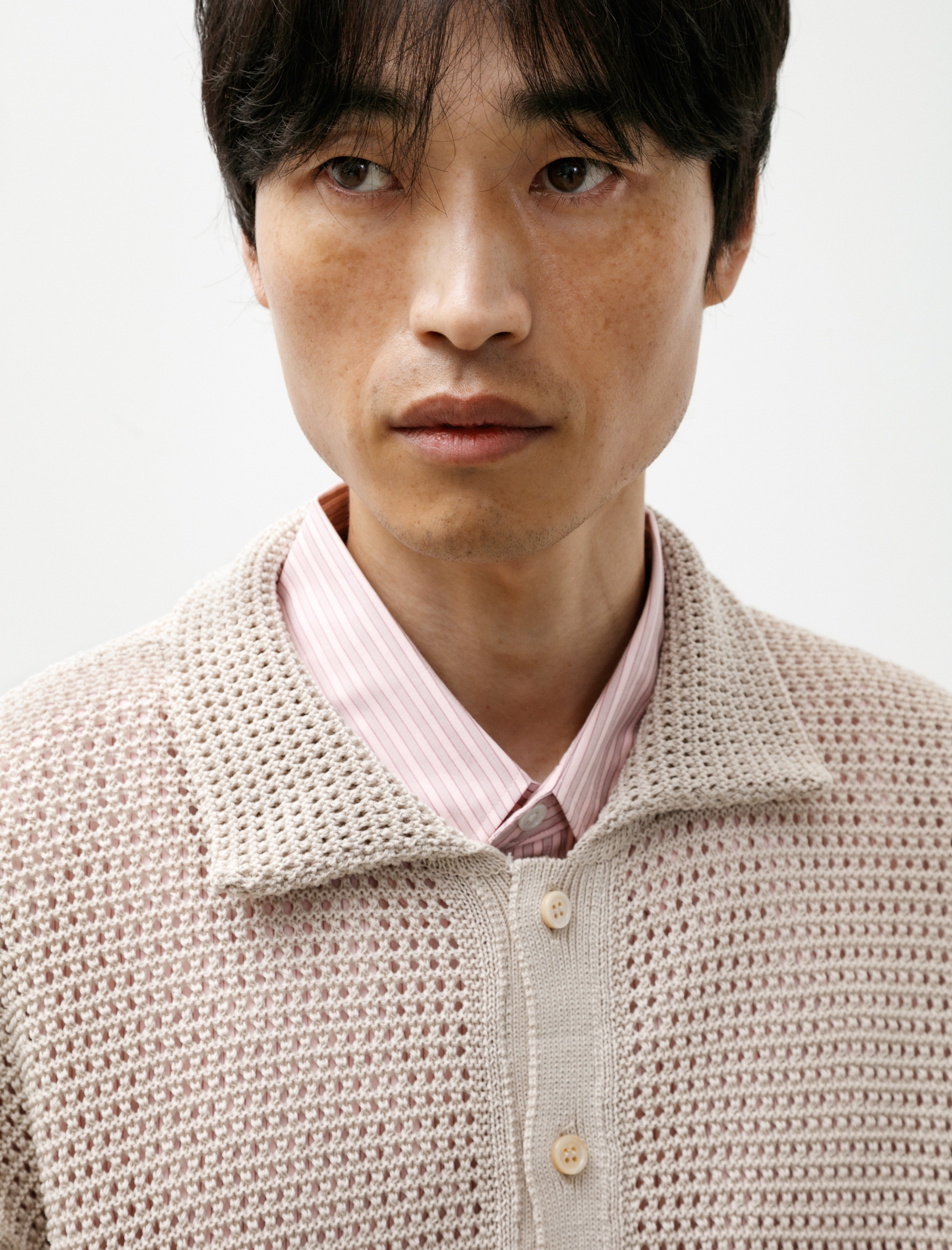 Ernie Palo Knit Cardigan Ivory