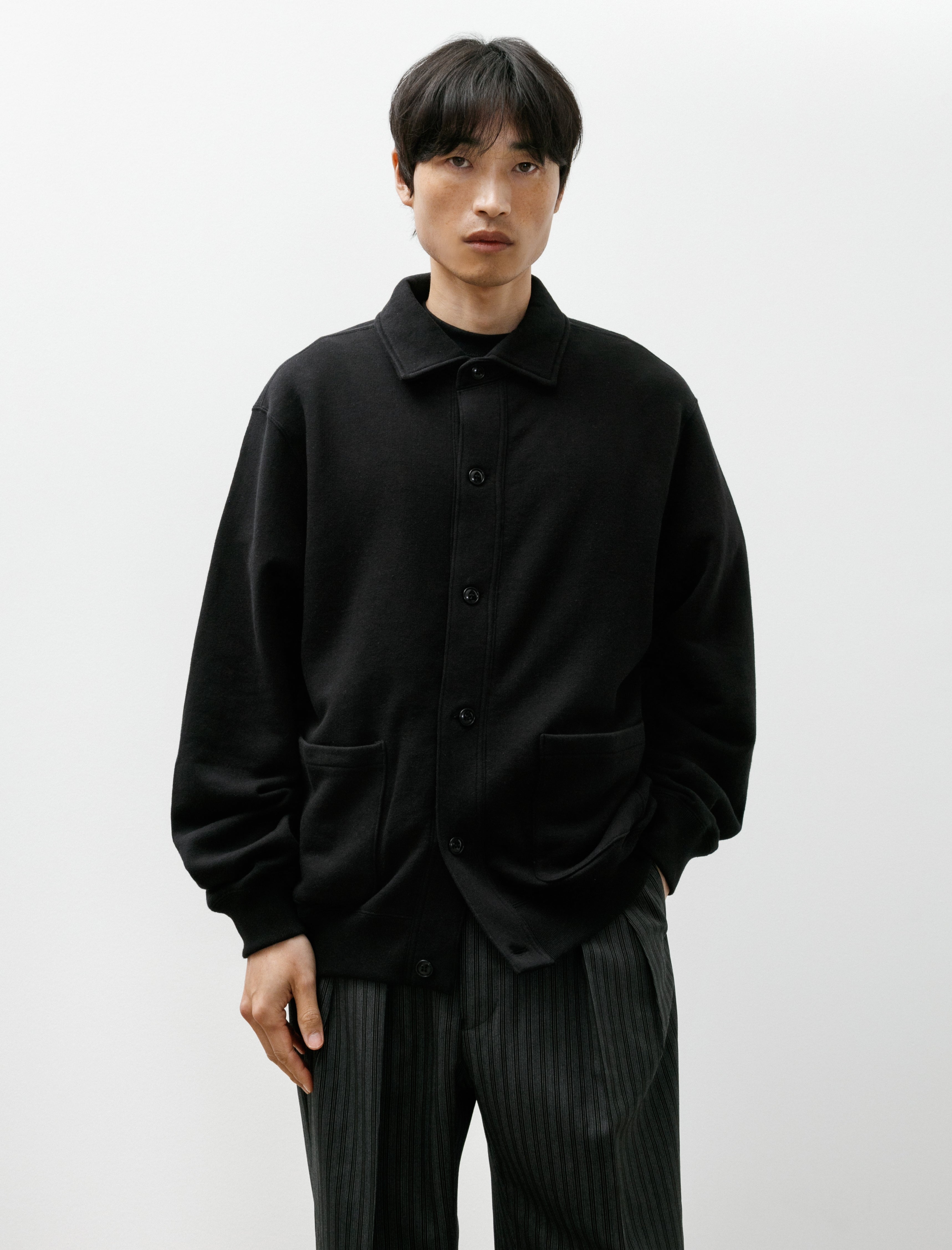 Ernie Palo Sweat Cardigan Black