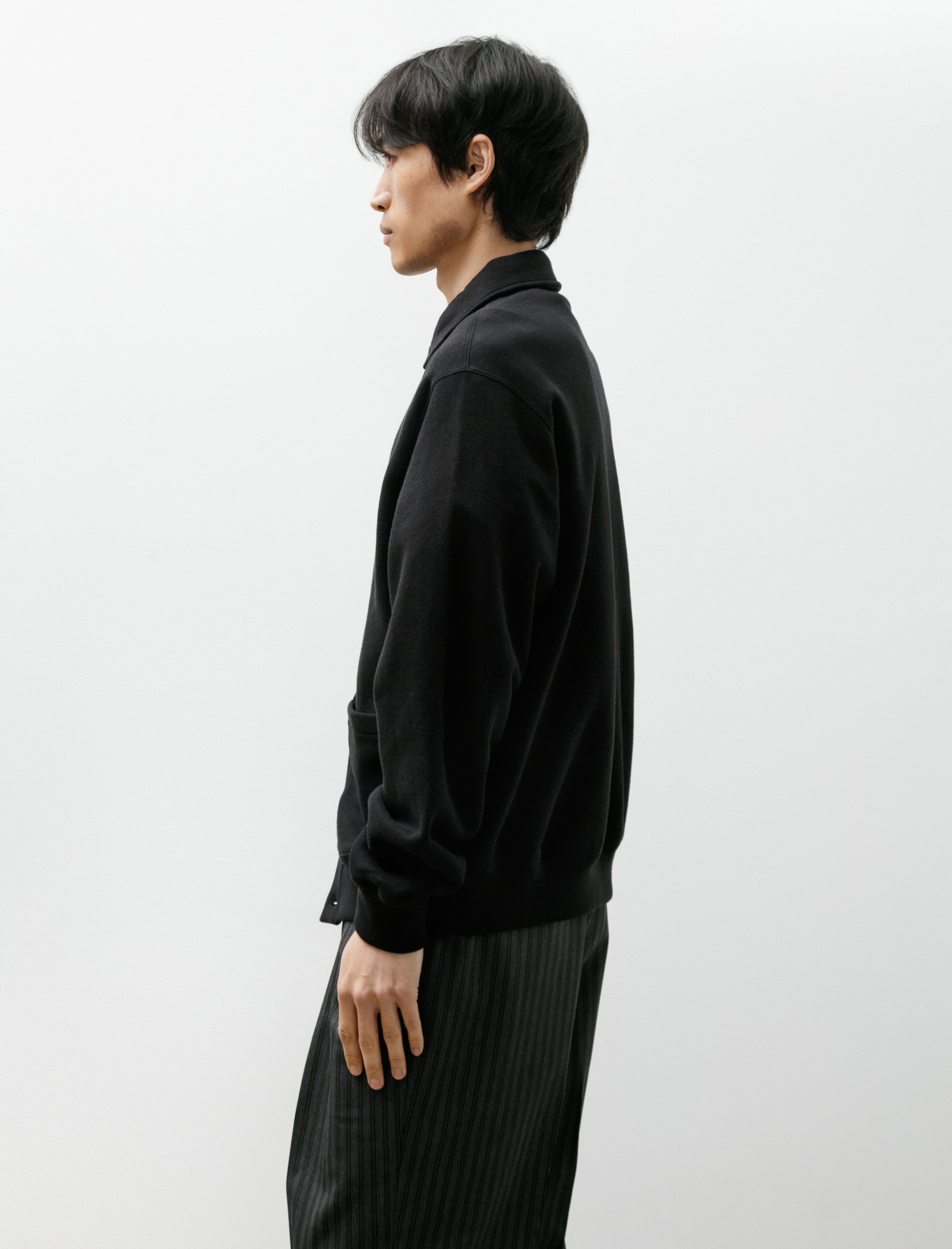 Ernie Palo Sweat Cardigan Black