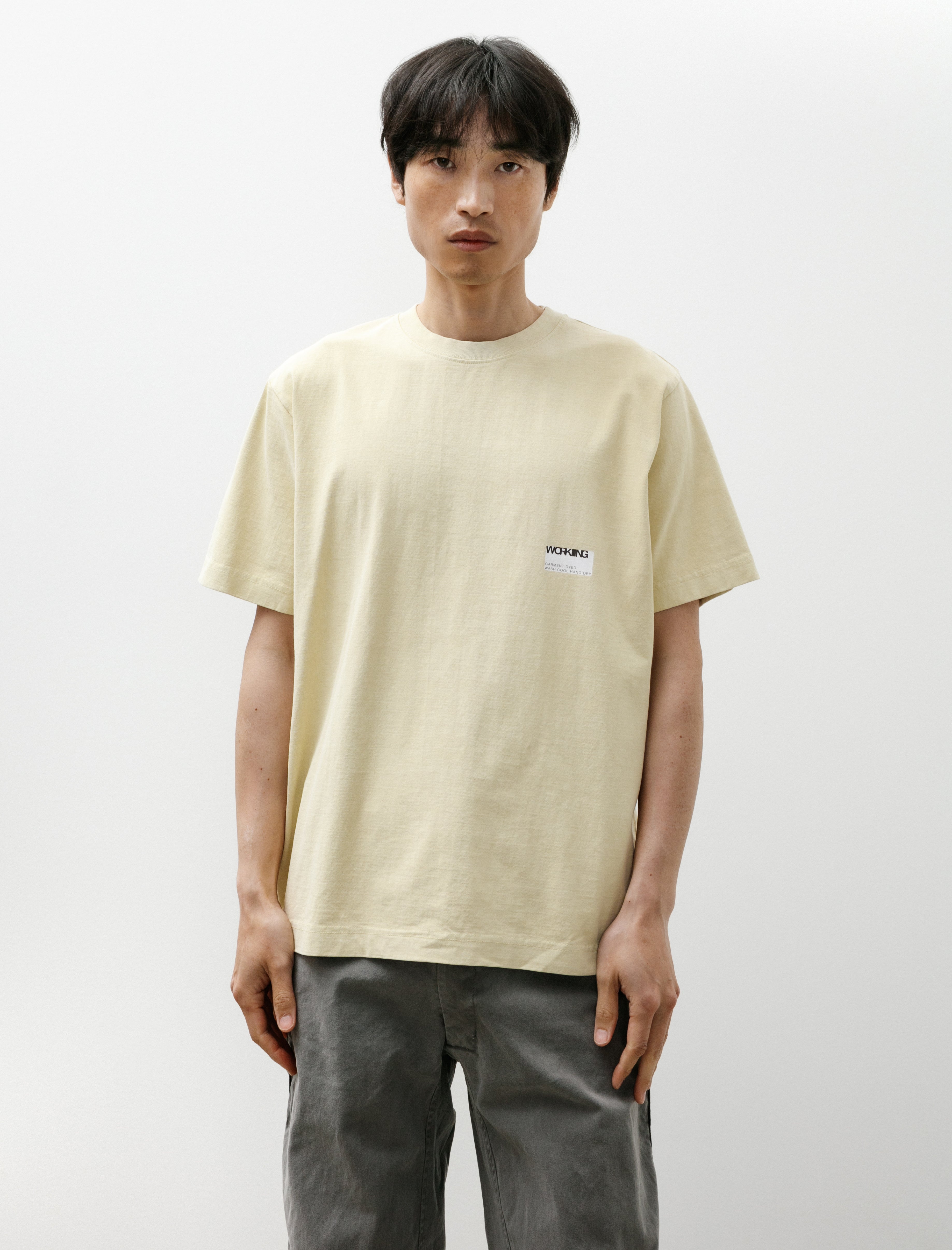 Working Short Sleeve Sticker T Organic Cotton Jersey Yeast