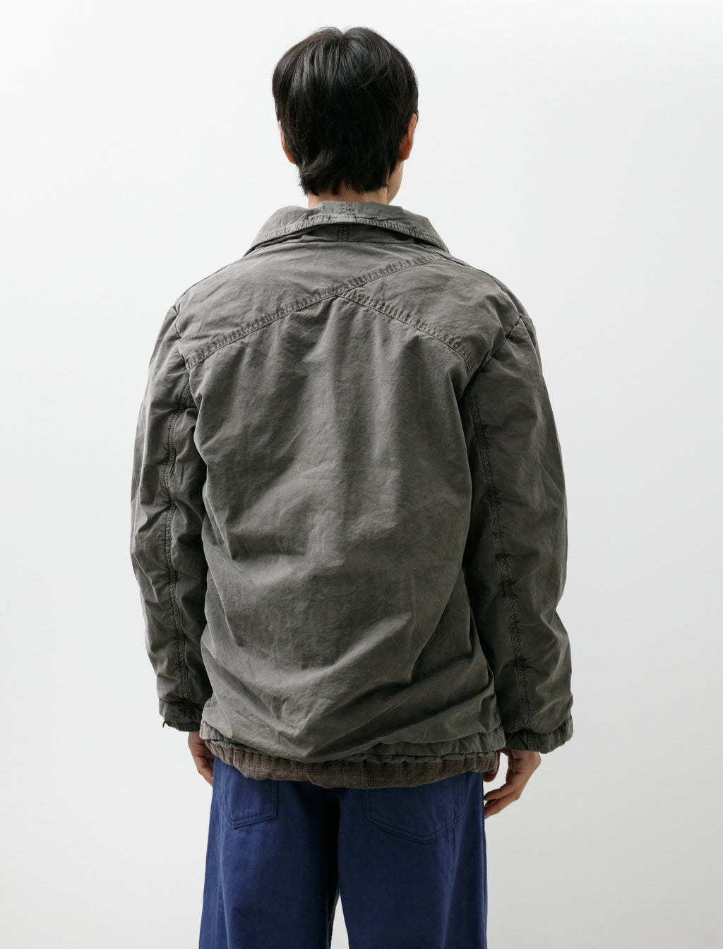 Working Step Coat Peached Cotton Oxford Loft Shale – Neighbour