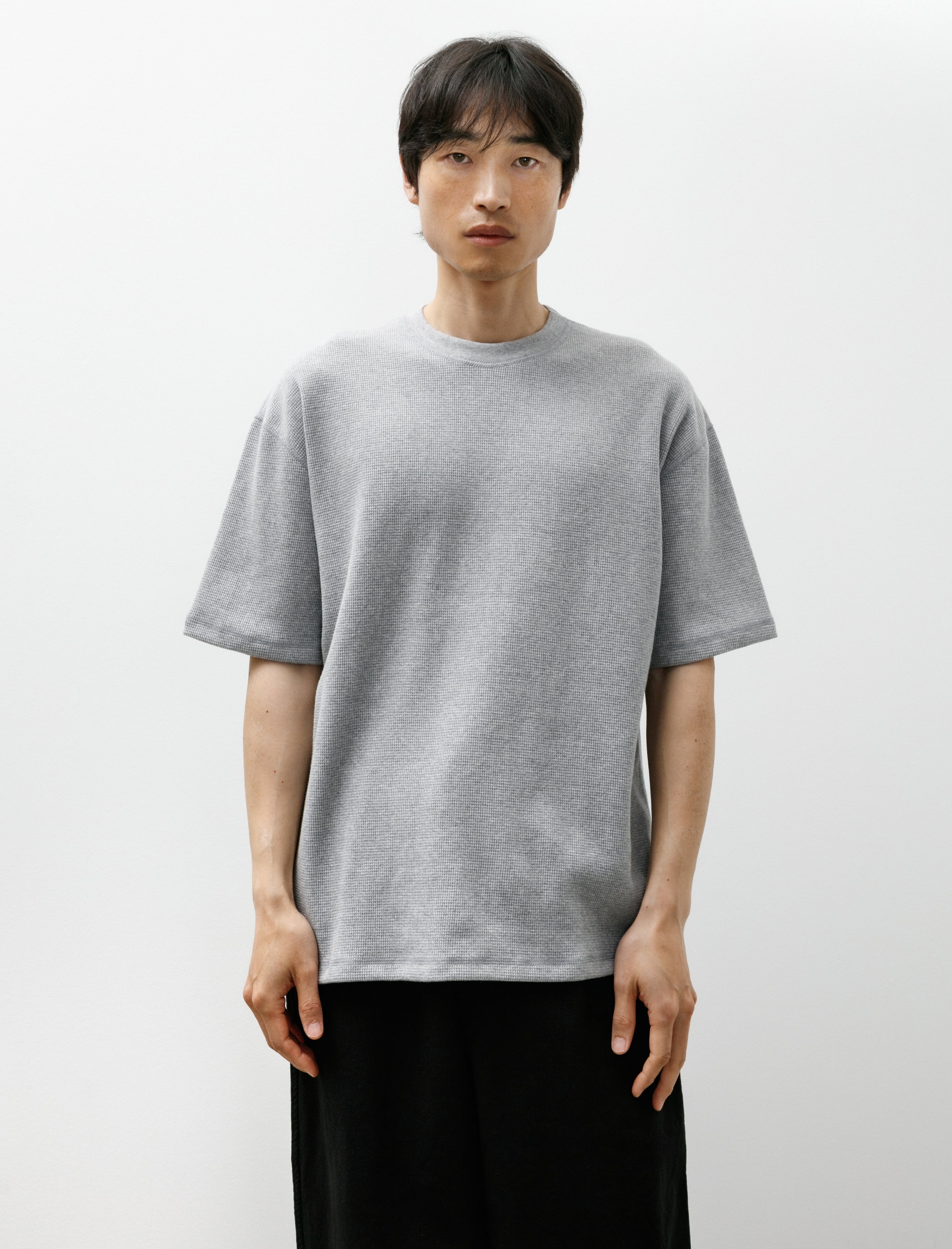 OrSlow Waffle T-Shirt Heather Grey