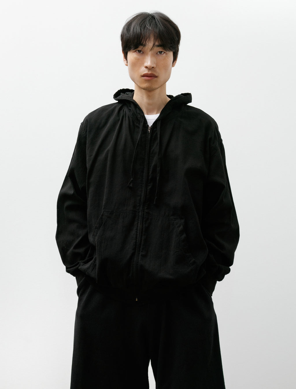 Comoli Oxford Zip Hoodie Black – Neighbour