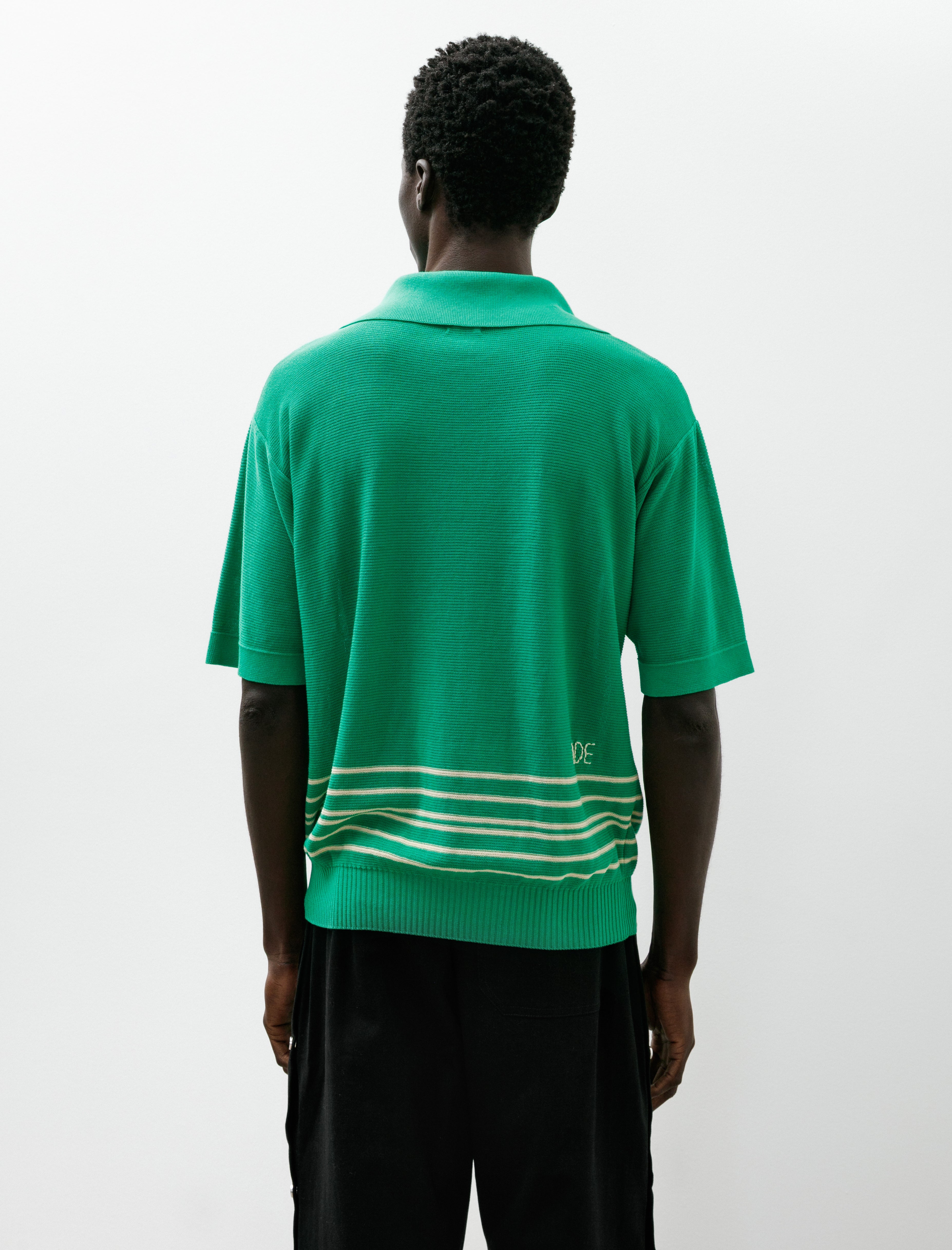 Bode Bentgrass Boxy Polo Green