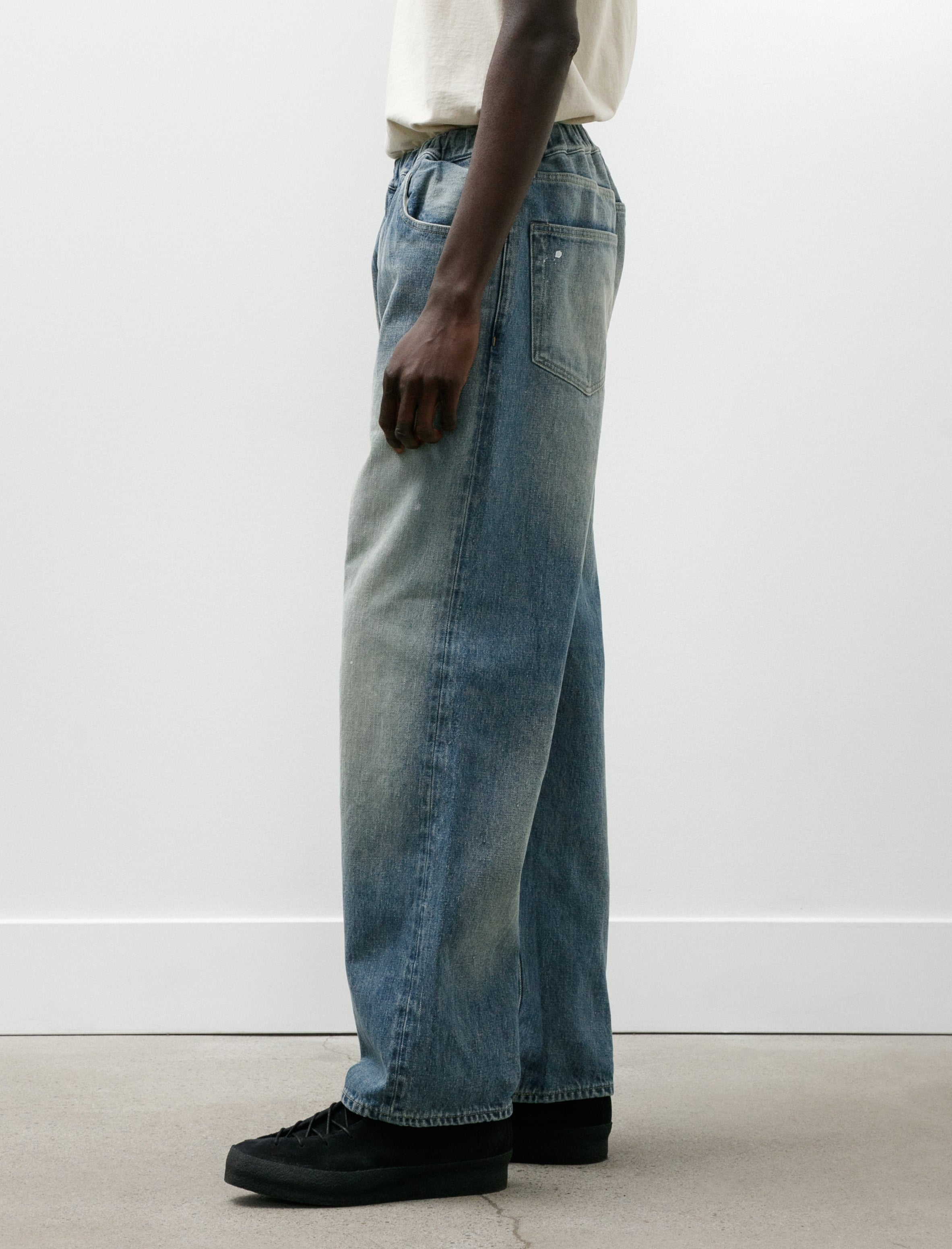 Yoko Sakamoto 5 Pocket Easy Pants Fade Indigo