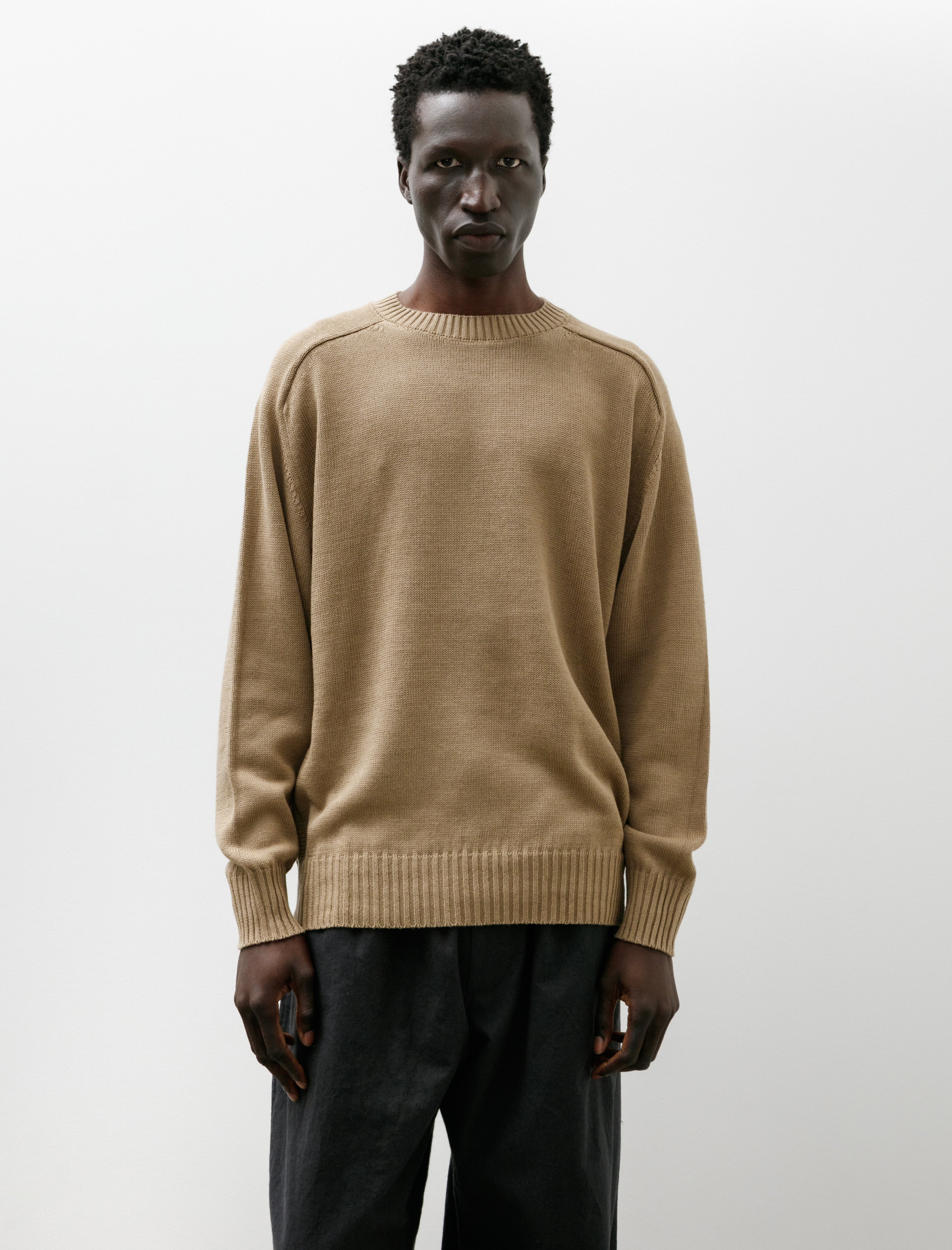 Phigvel C/L Crewneck Knit Sand Beige