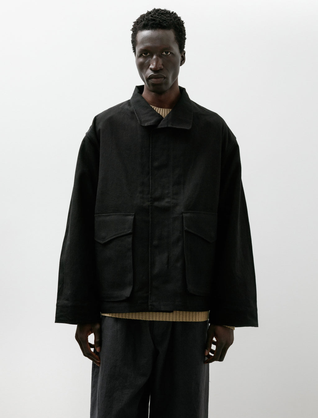 James Coward Six Jacket Black Waxed Cotton Washi Ox – Neighbour