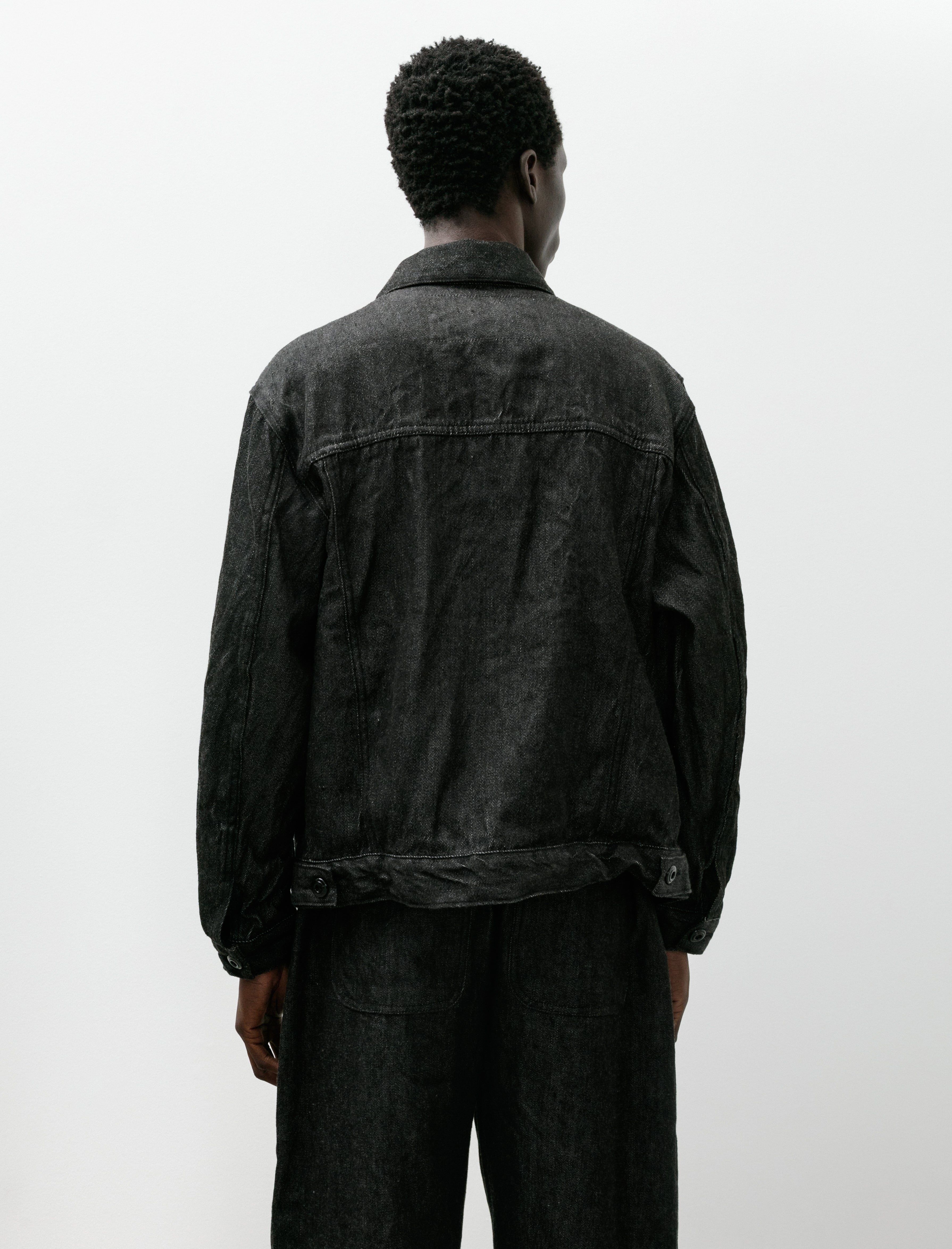 Dana Lee Brown Crawl Jacket Hemp Warp Wool Selvedge Fox Fibre Stripe