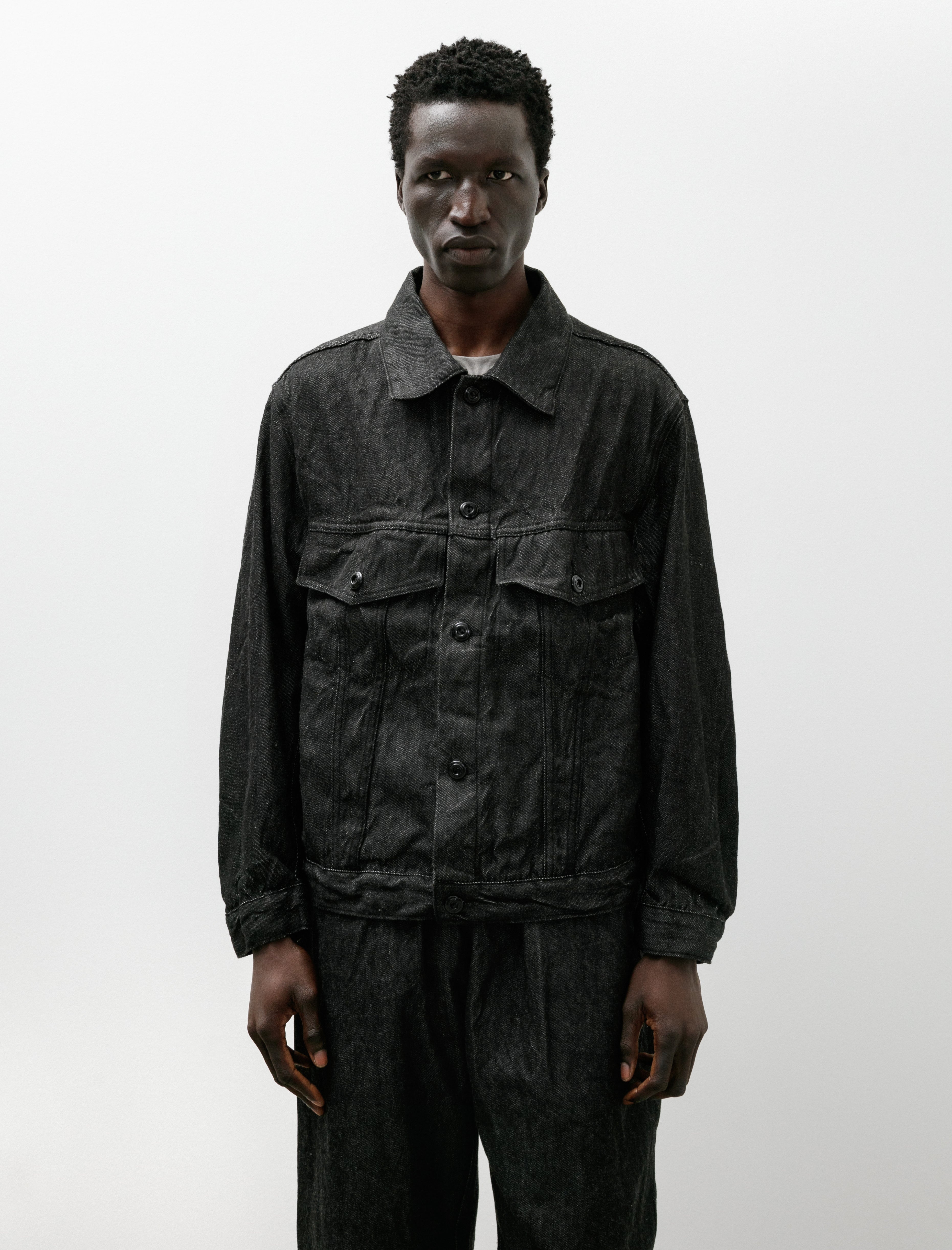 Dana Lee Brown Crawl Jacket Hemp Warp Wool Selvedge Fox Fibre Stripe