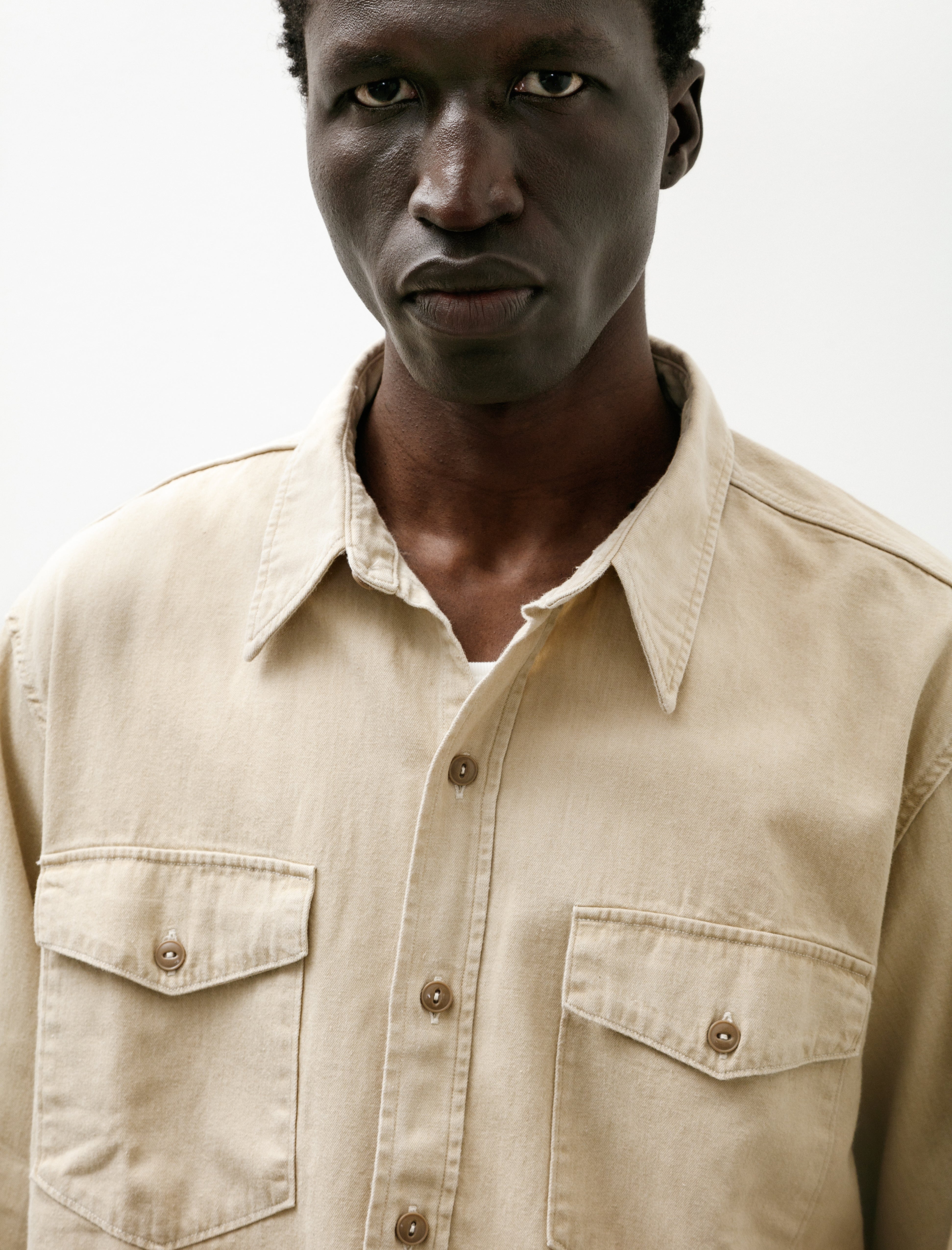 Phigvel Workaday Shirt Faded Sand Beige