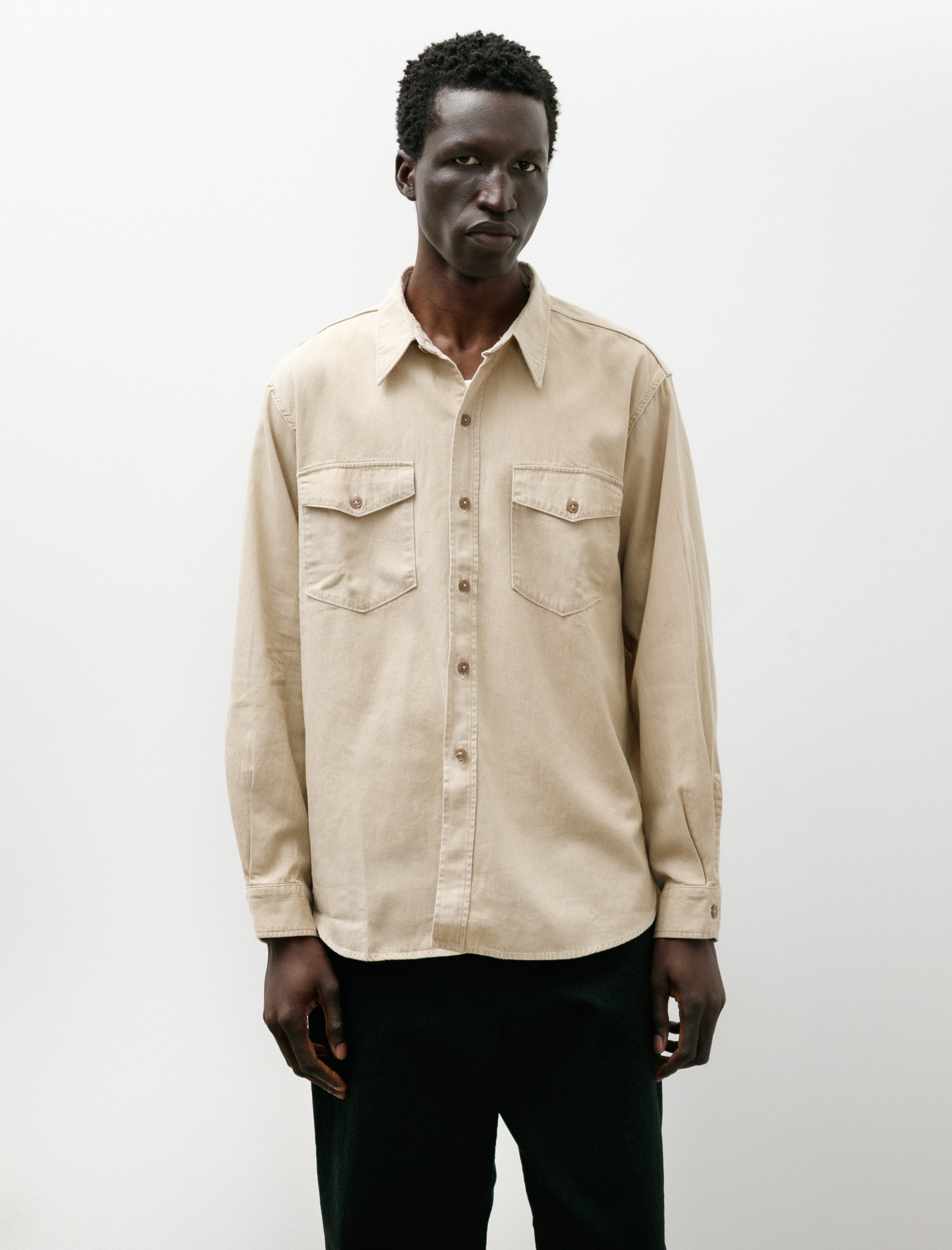 Phigvel Workaday Shirt Faded Sand Beige