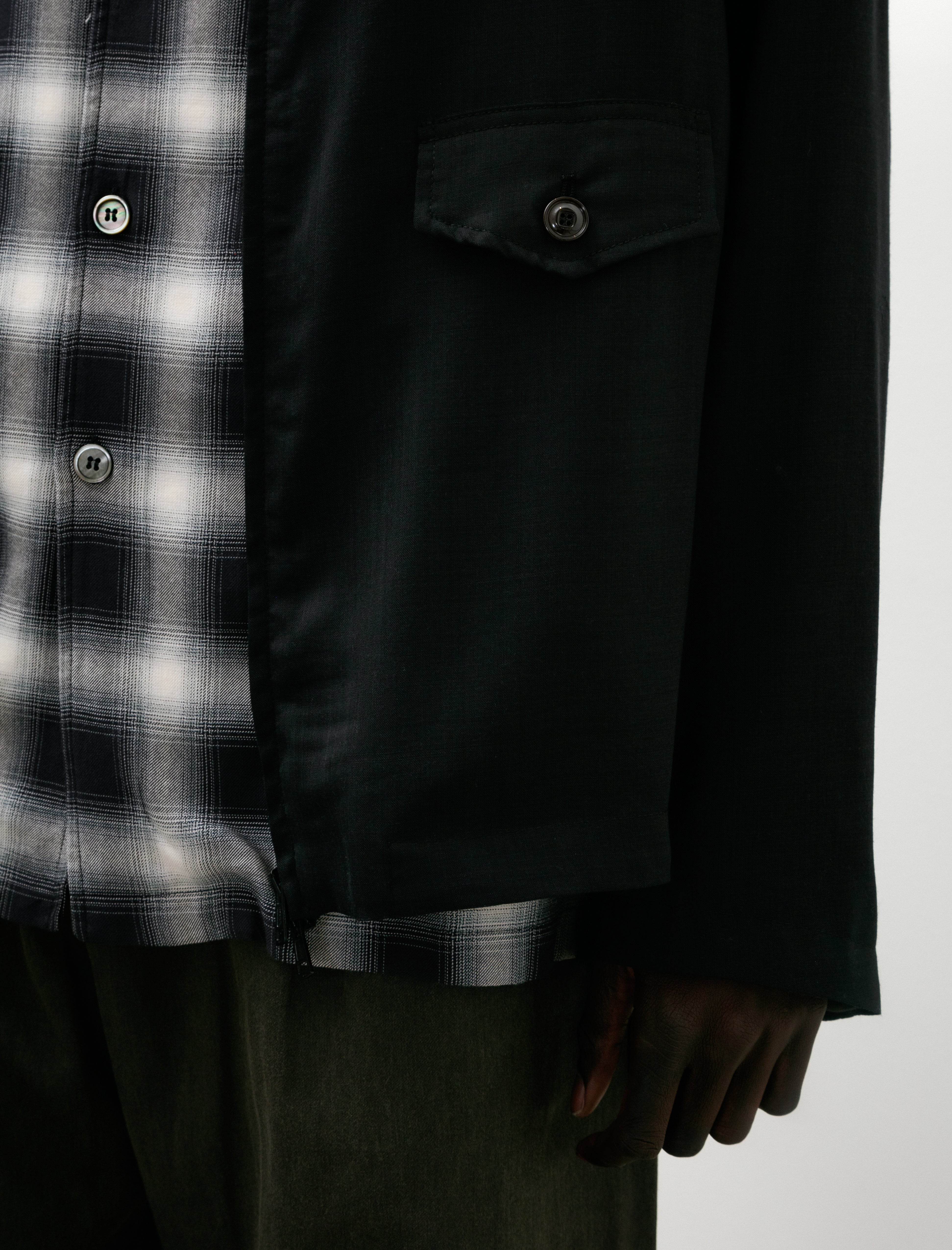 Our Legacy Evolved Jacket Eclipse Black Merino Voile