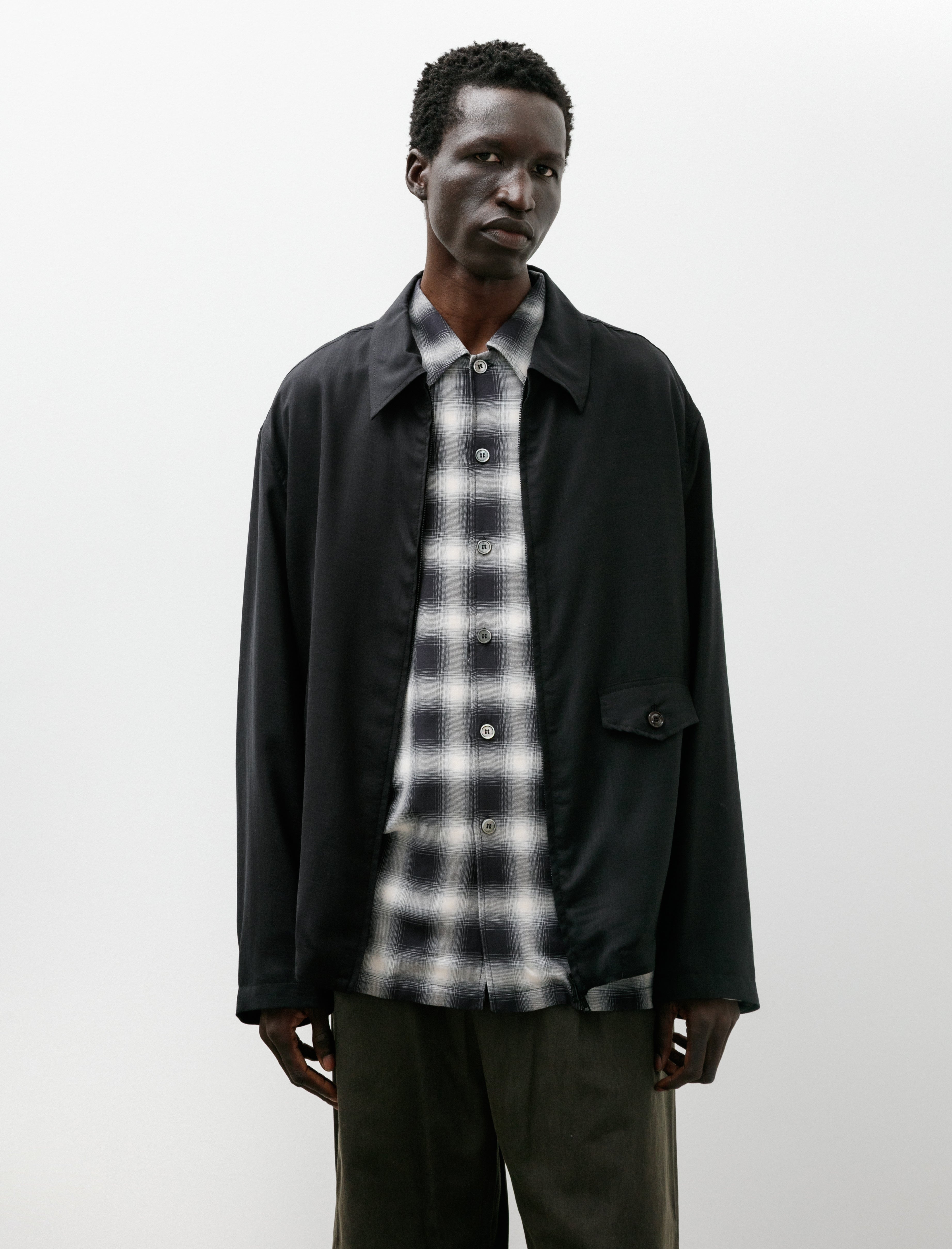 Our Legacy Evolved Jacket Eclipse Black Merino Voile
