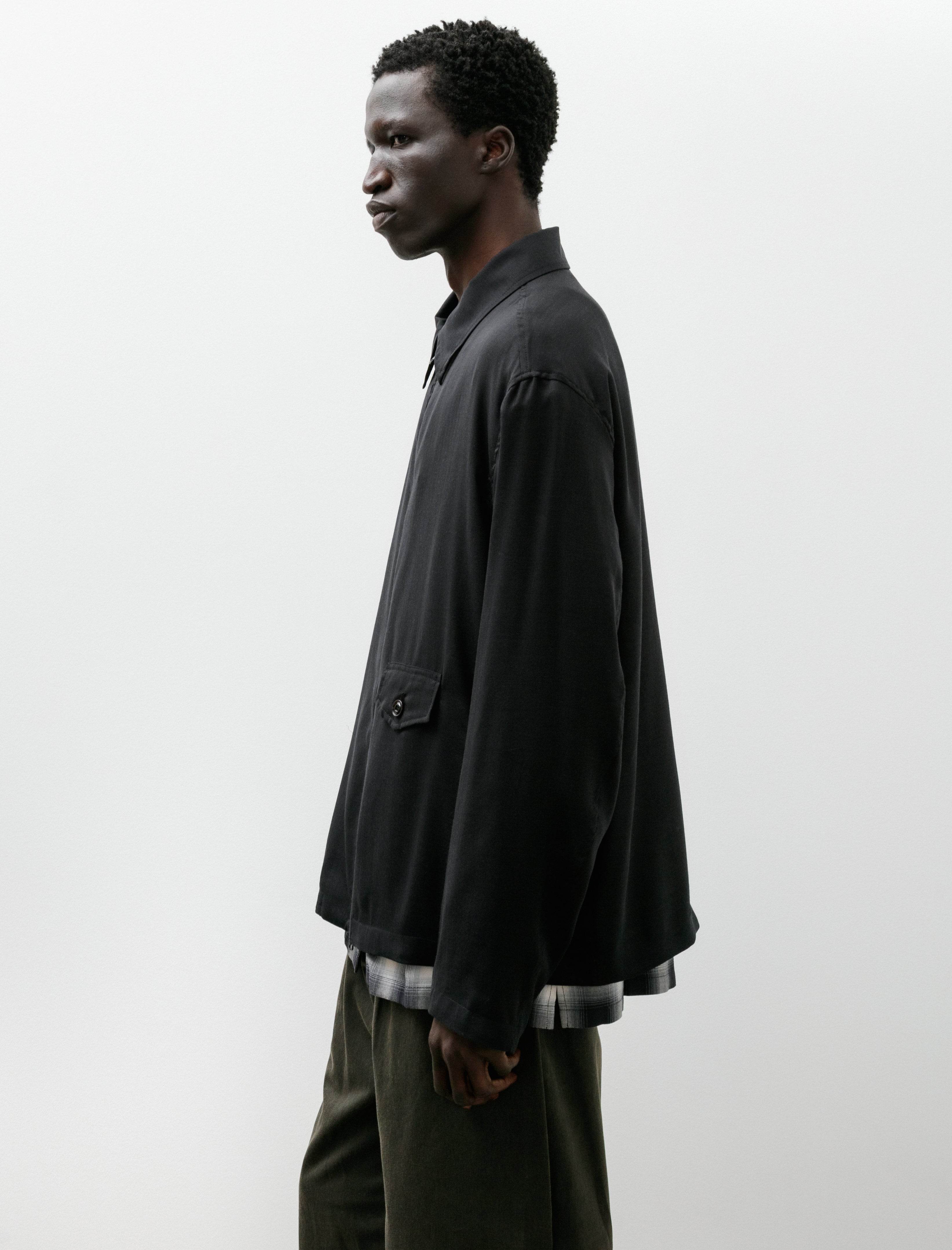 Our Legacy Evolved Jacket Eclipse Black Merino Voile