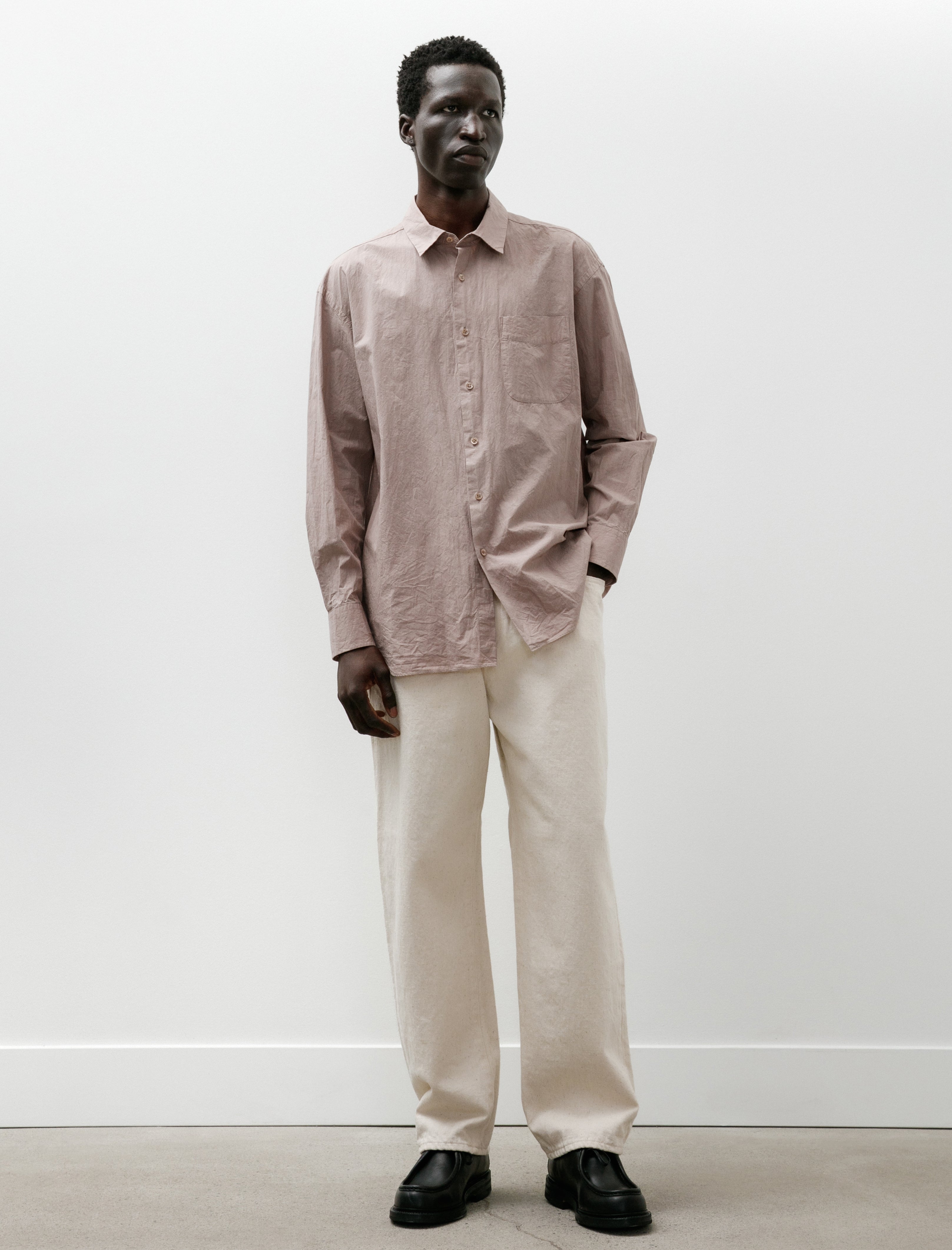 Yoko Sakamoto 5 Pocket Easy Pants Ecru
