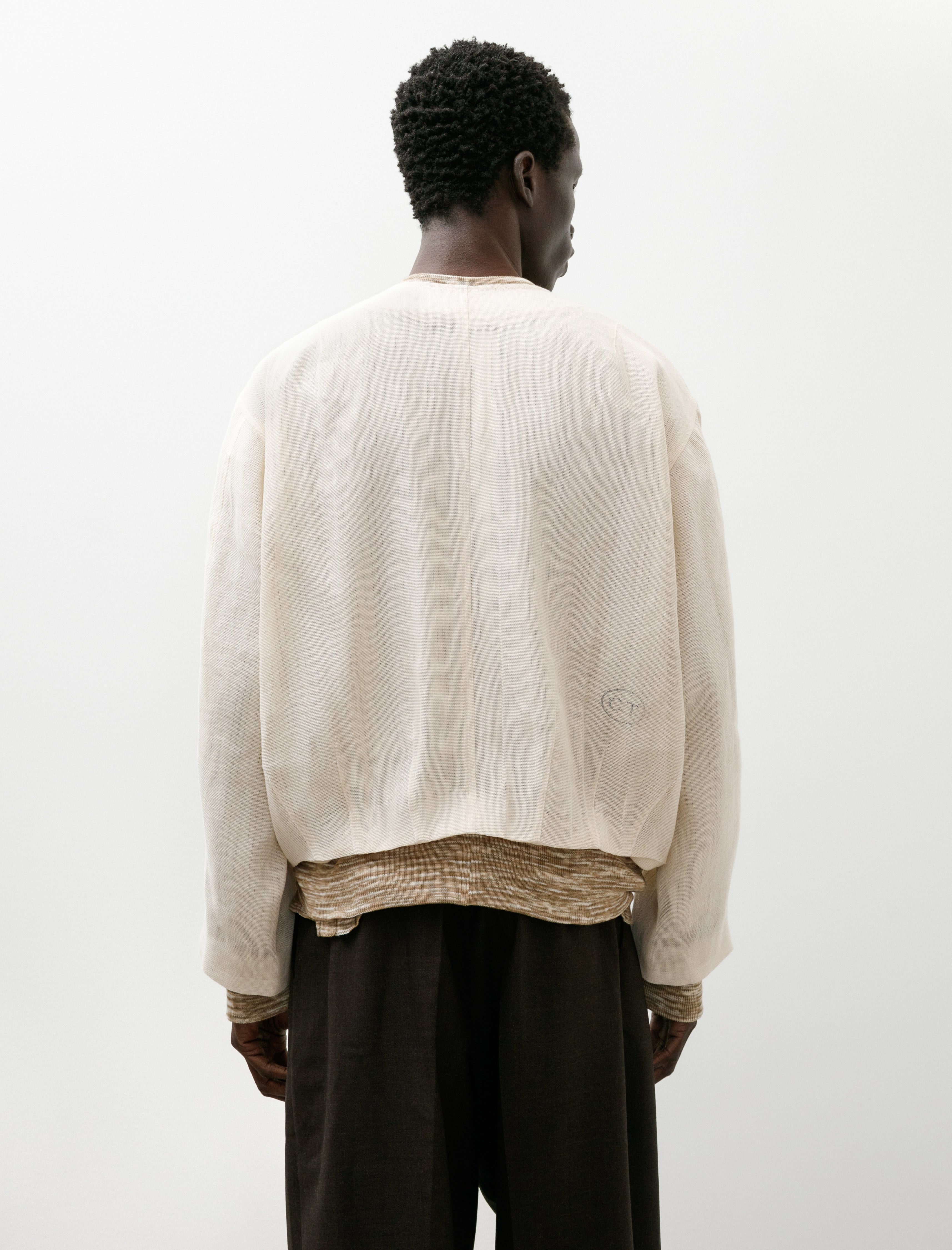 Cecile Tulkens Skrim Bubble Jacket Beige