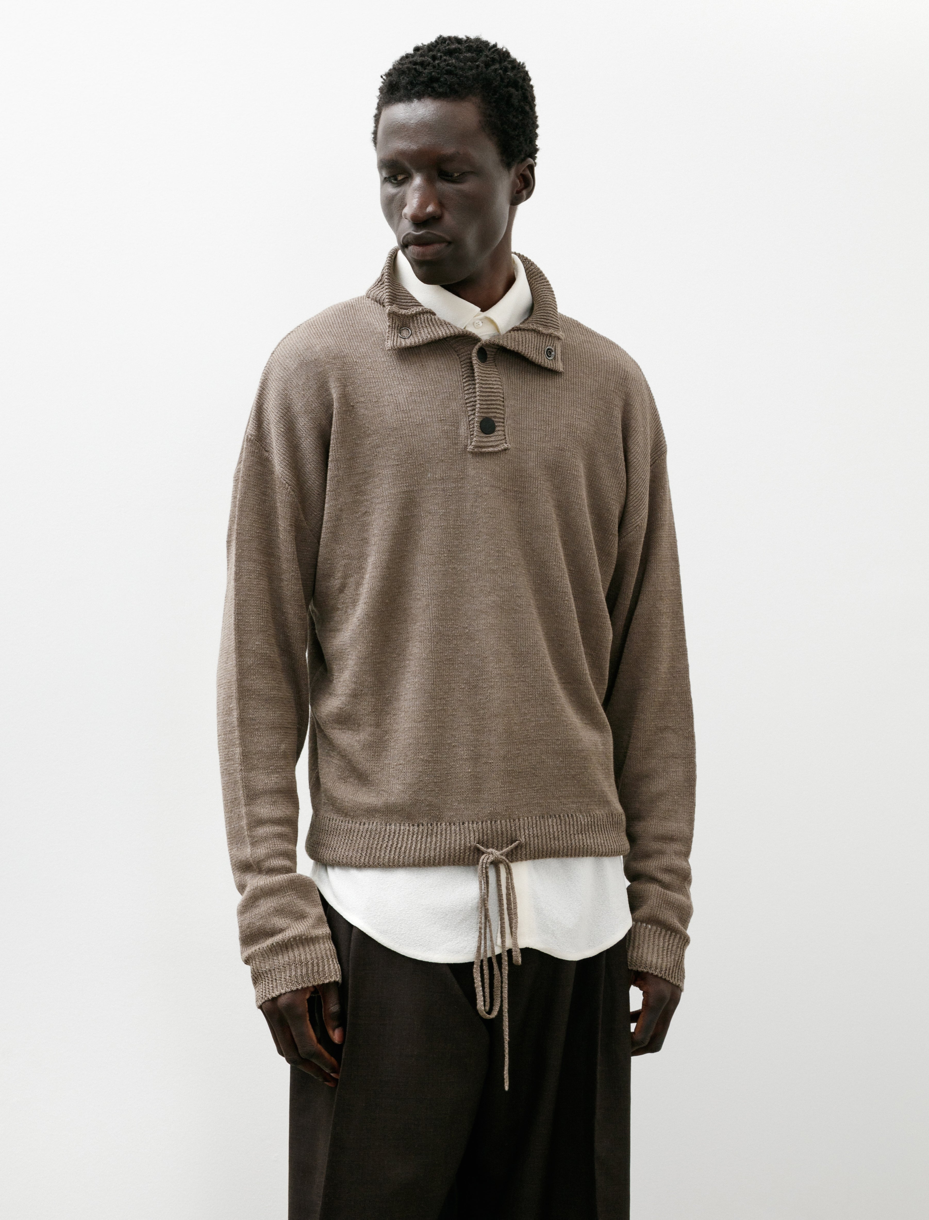 Cecile Tulkens Popover Full Needle Dark Grey