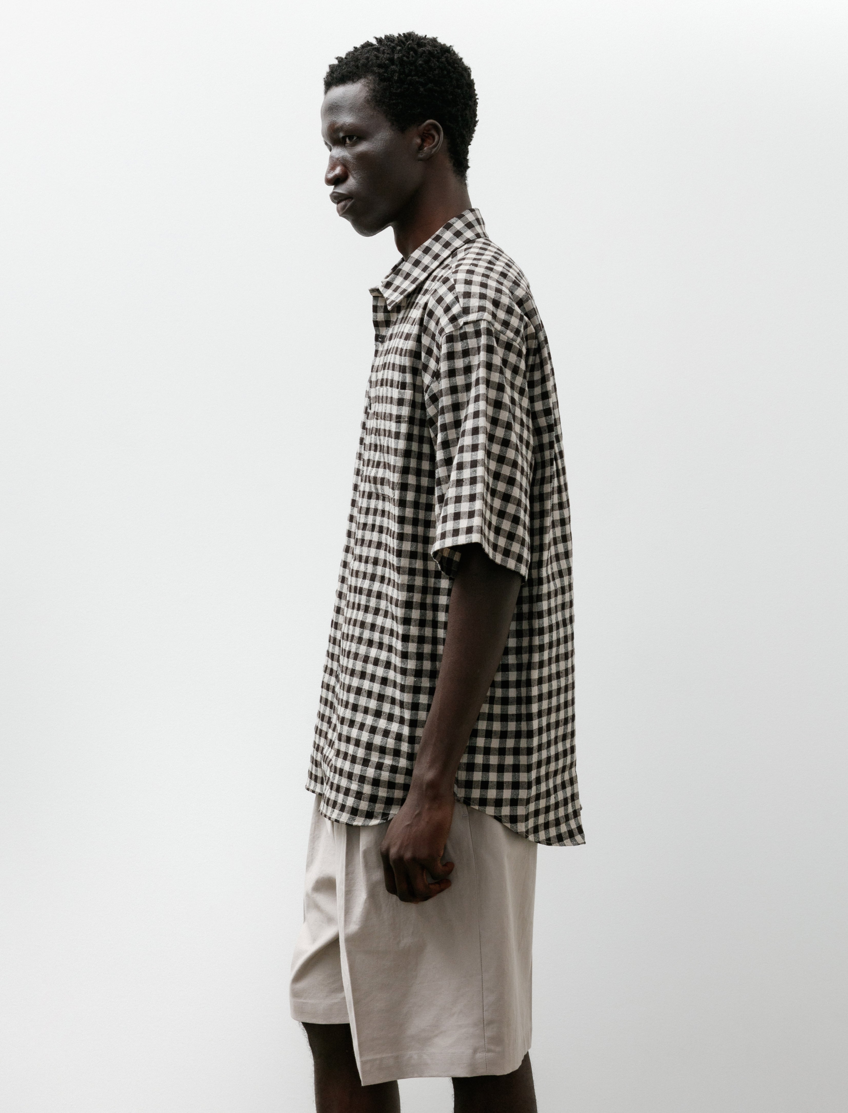 Yoko Sakamoto Regular Collar SS Shirt Gingham