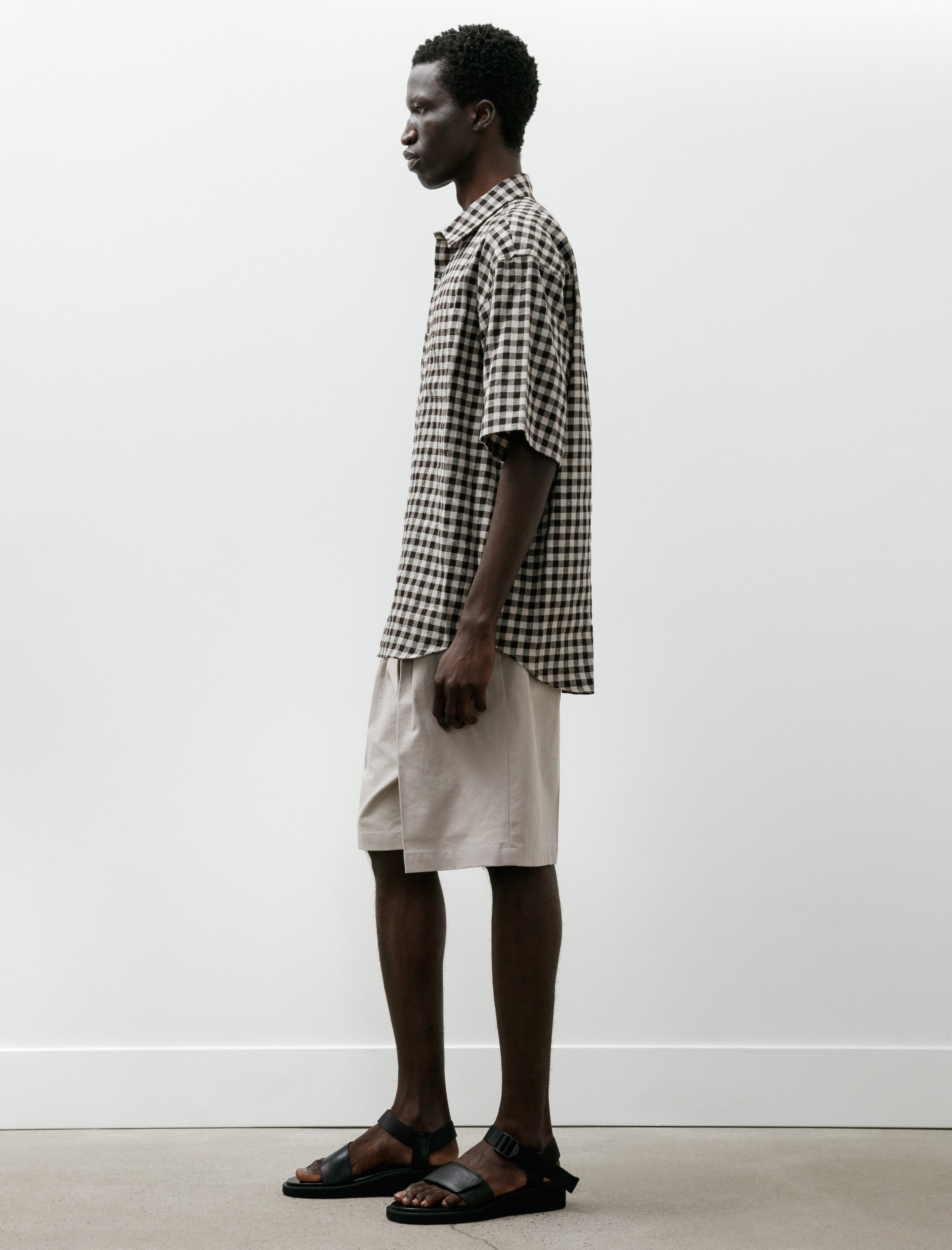 Yoko Sakamoto Regular Collar SS Shirt Gingham