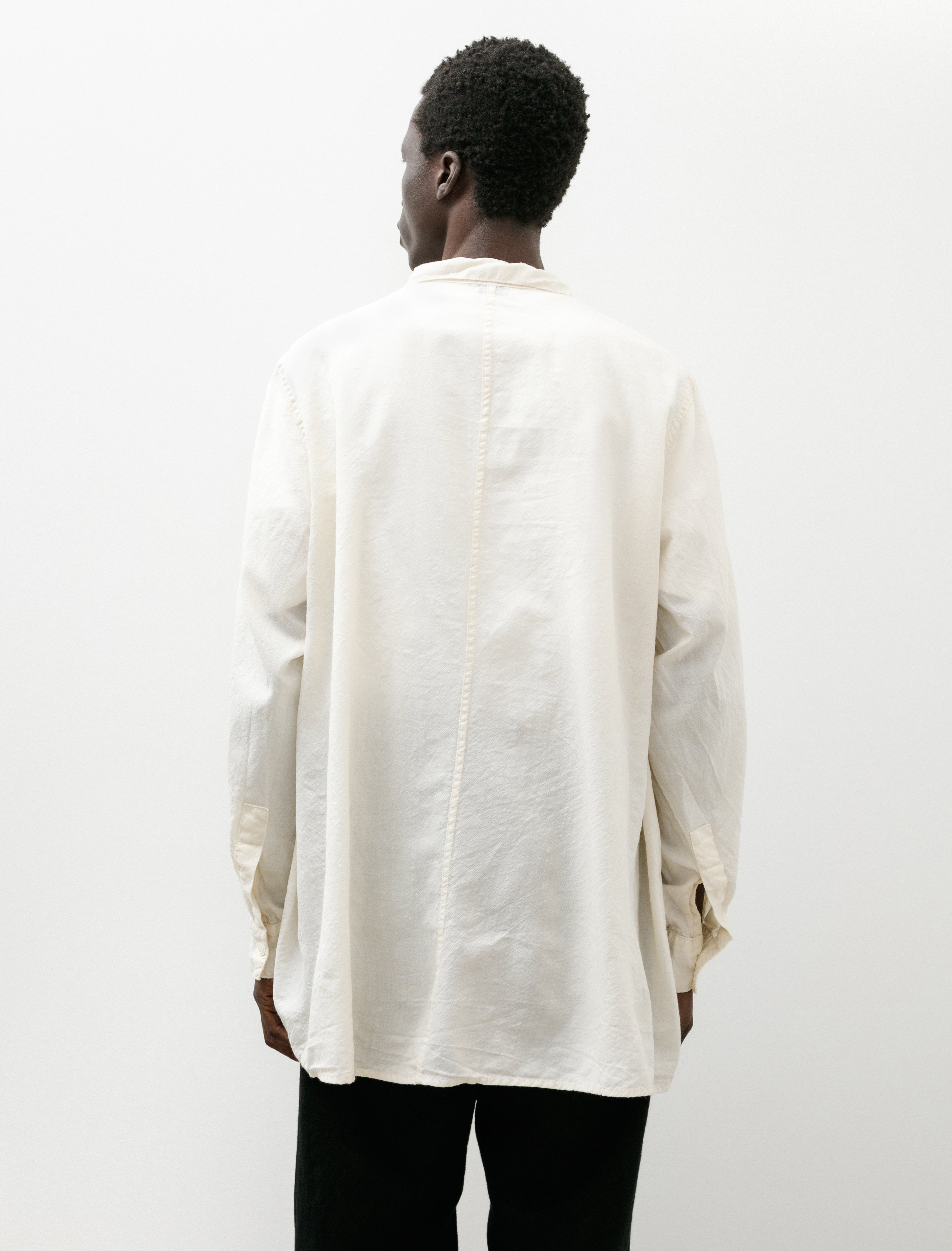 Tender 471 Plastron Shirt Wool Calico Rinsed