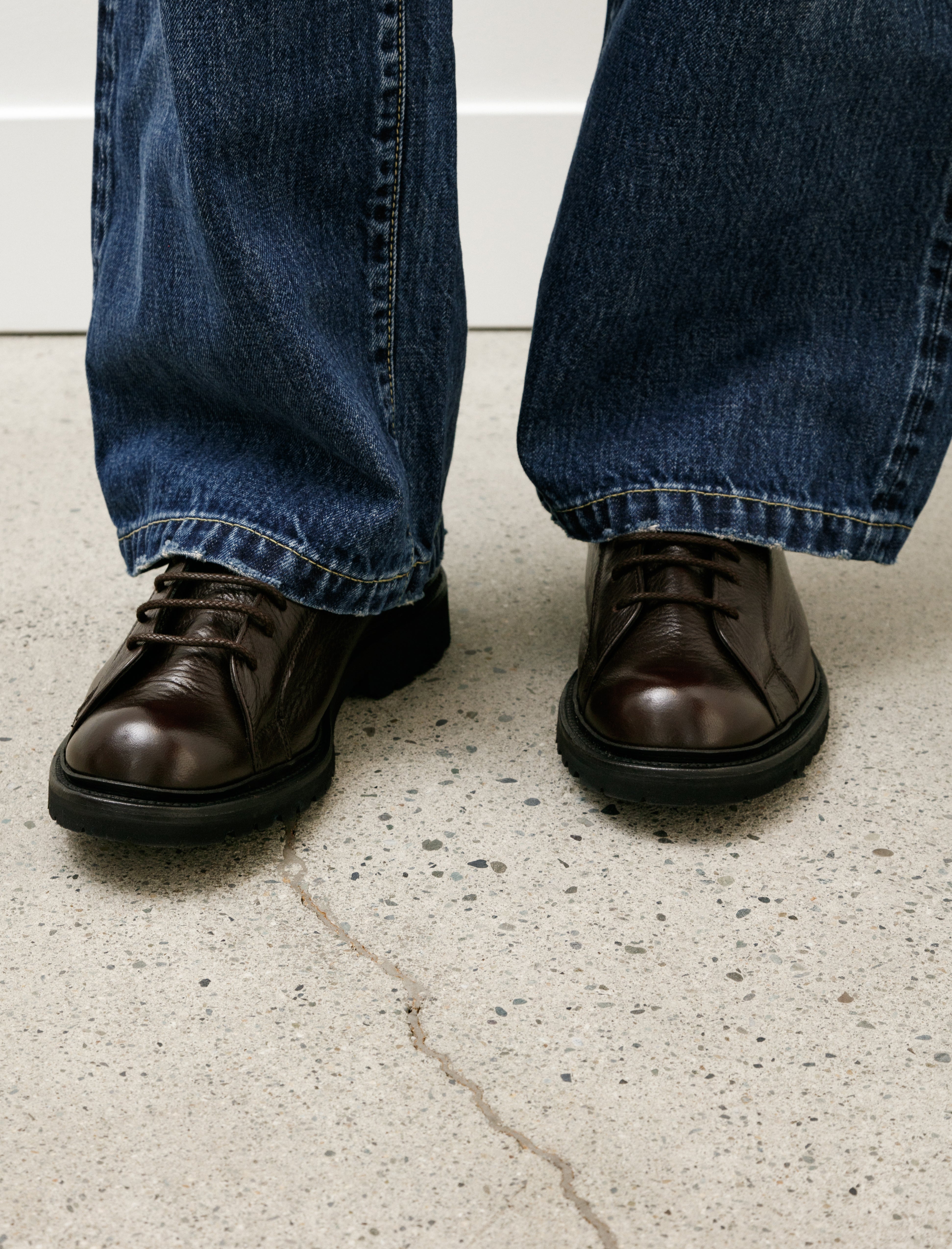 James Coward x Trickers Monkey Shoe Dark Brown Olivvia Deer Vi Lite