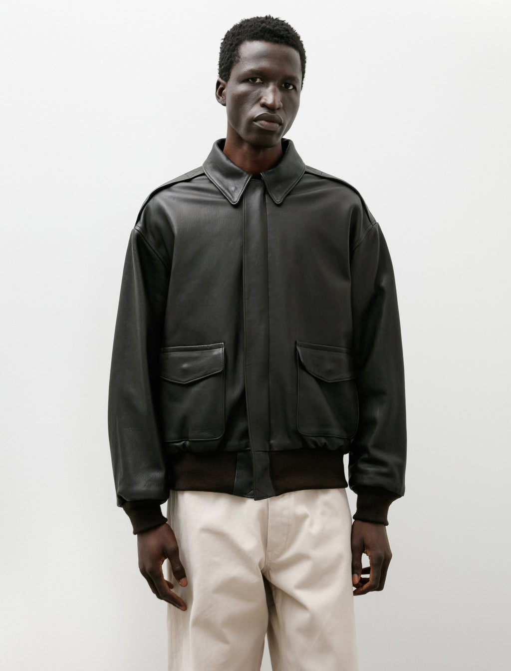 Comoli Lambskin A-2 Jacket Brown – Neighbour