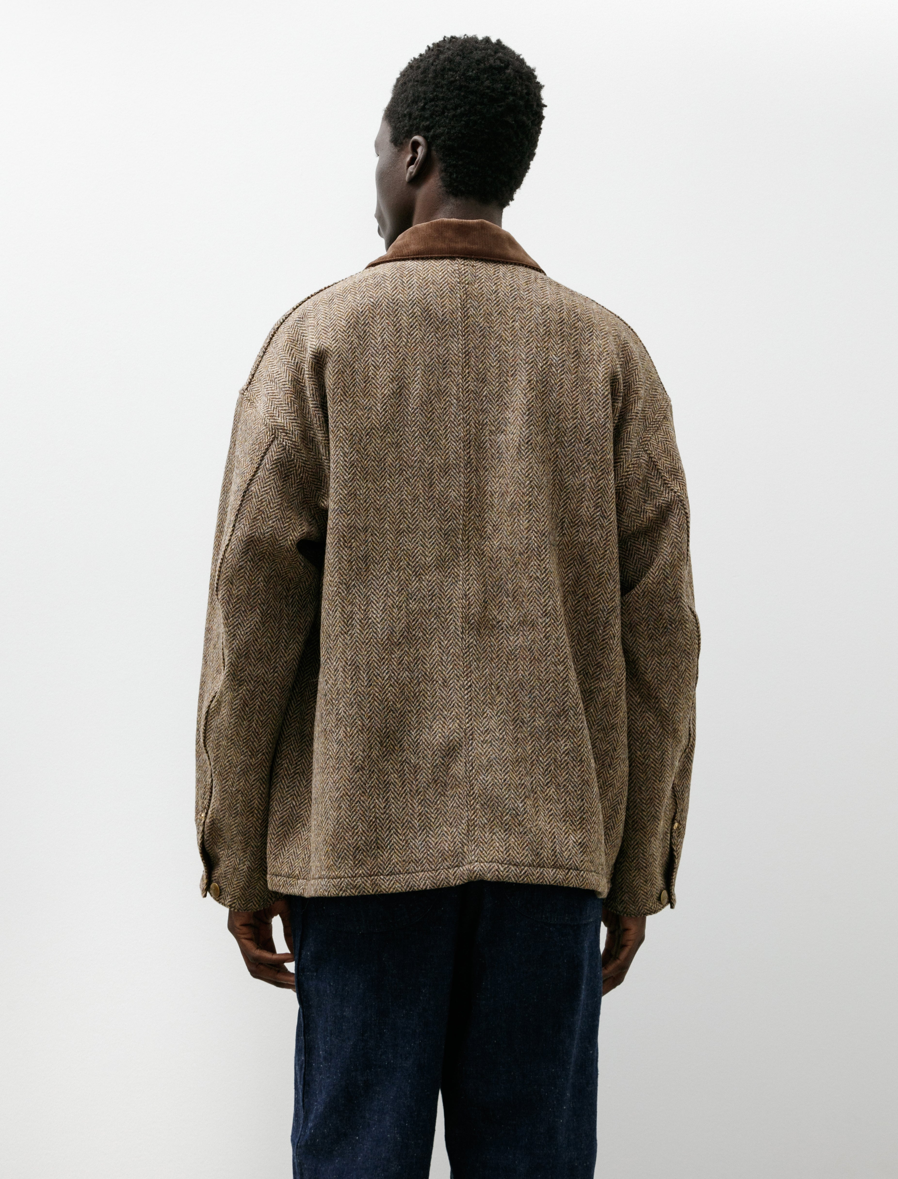 orSlow Harris Tweed Relax Fit Coverall Khaki