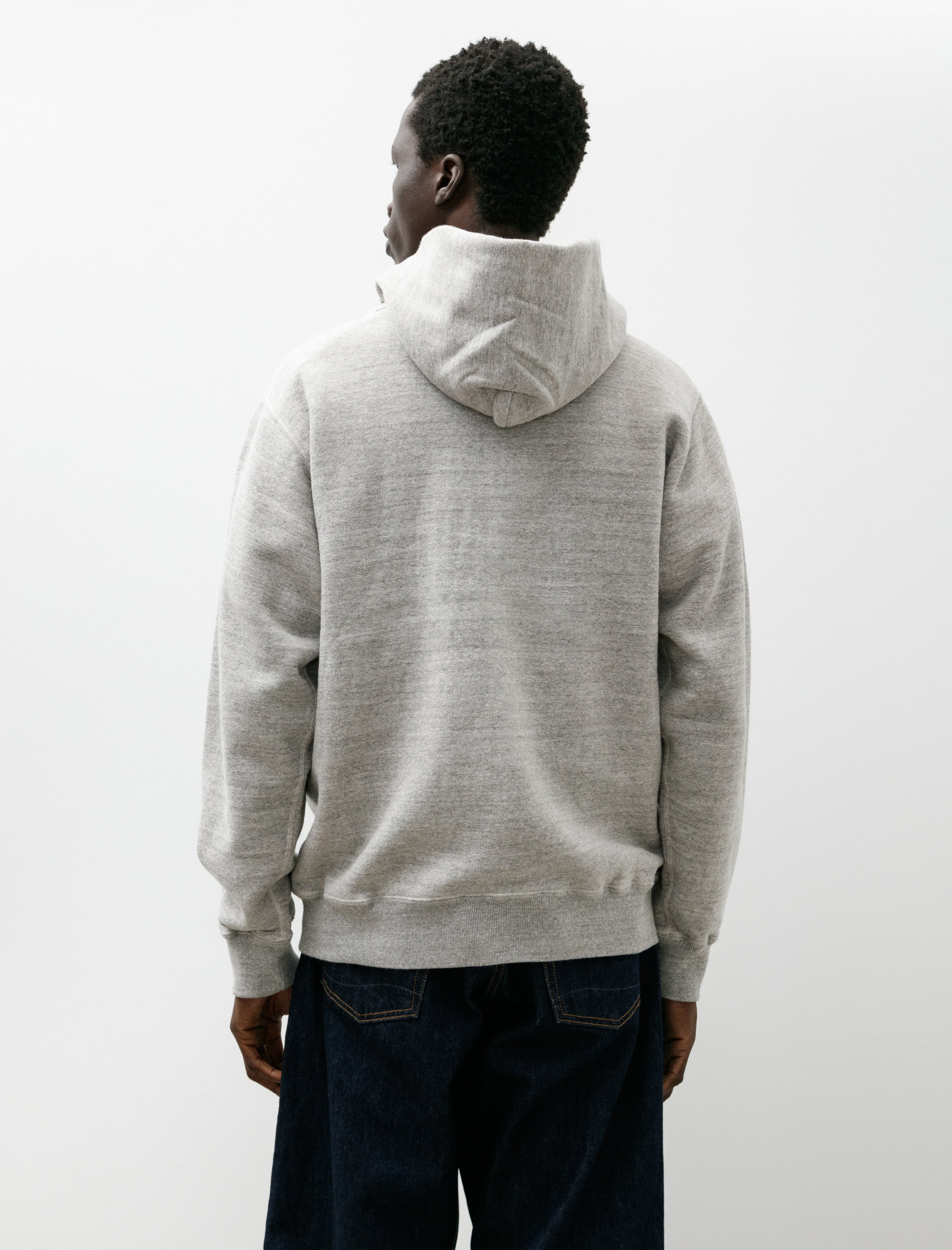 orSlow Loop Wheel Hooded Sweatshirt Heather