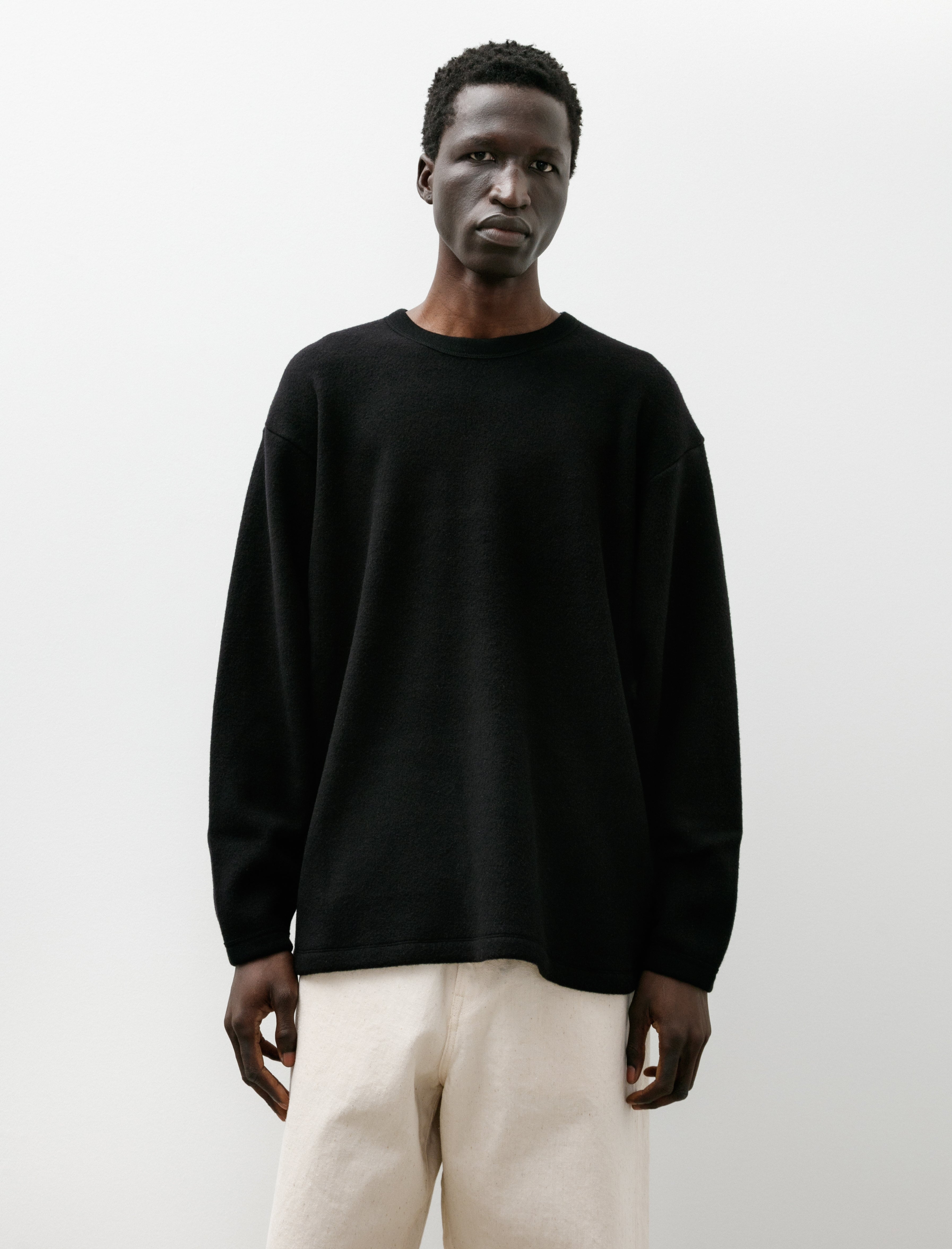 Yoko Sakamoto Crew Neck Pullover Black