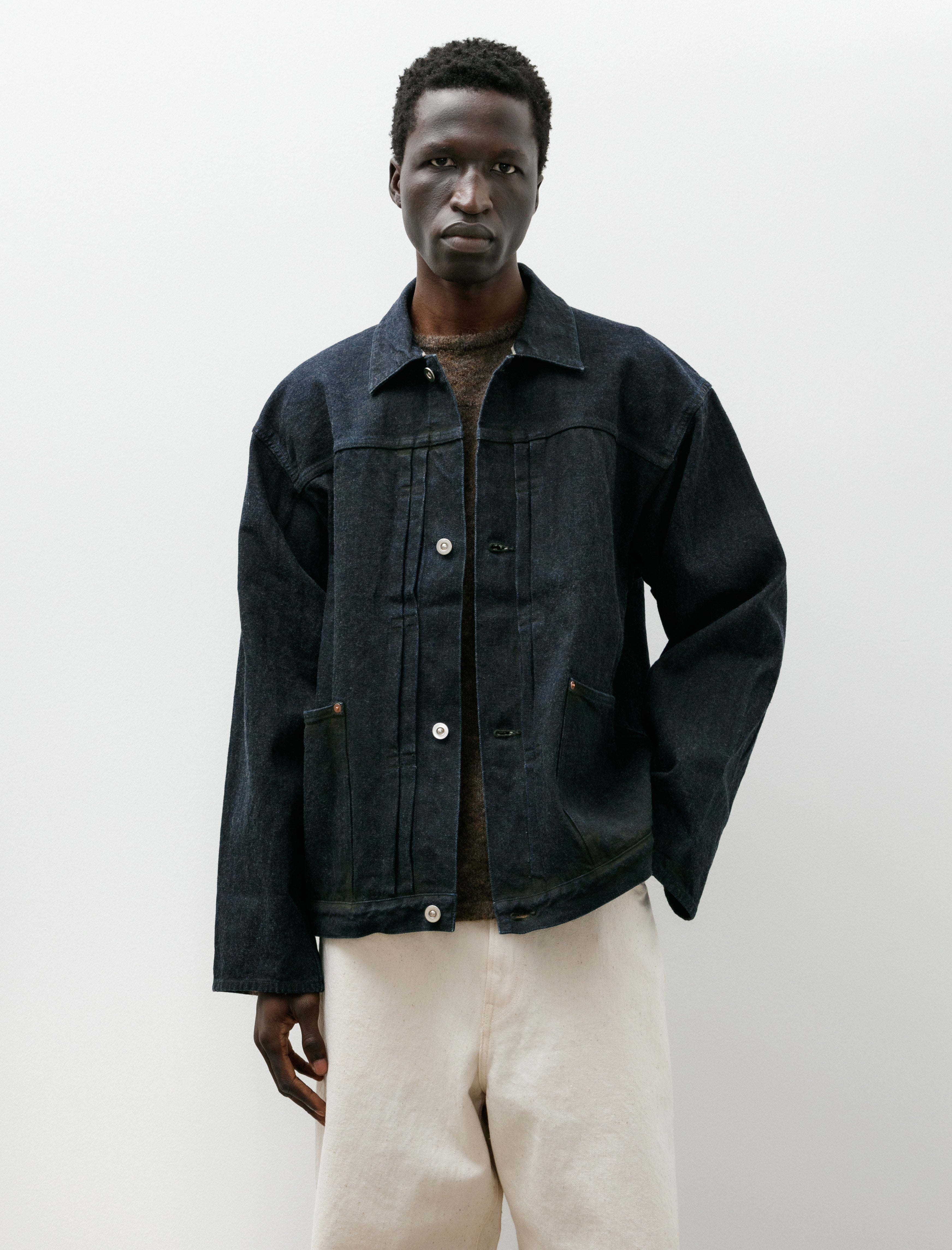 Yoko Sakamoto Pleats Blouse Yellow Ochre