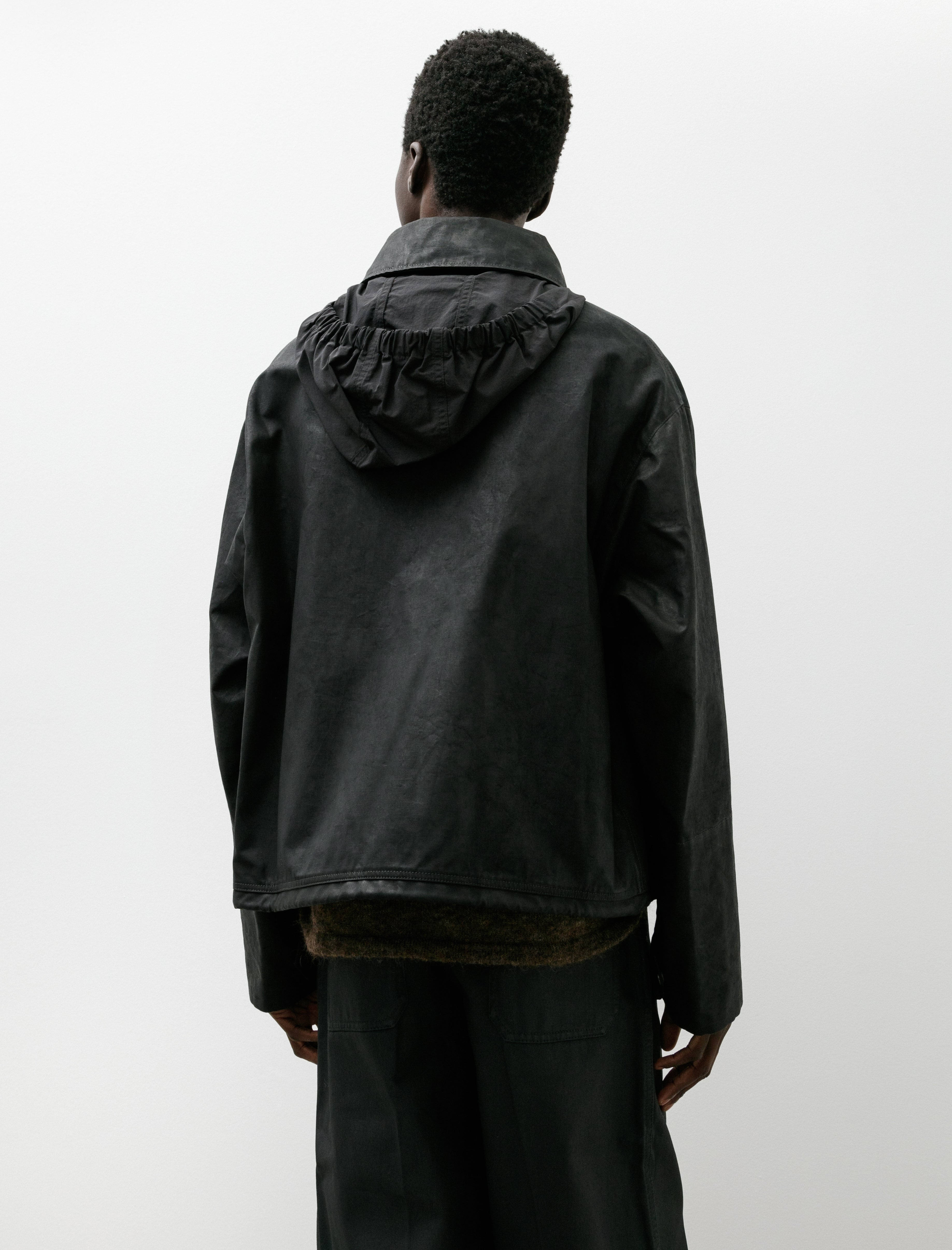 Lemaire Short Rain Jacket Onyx