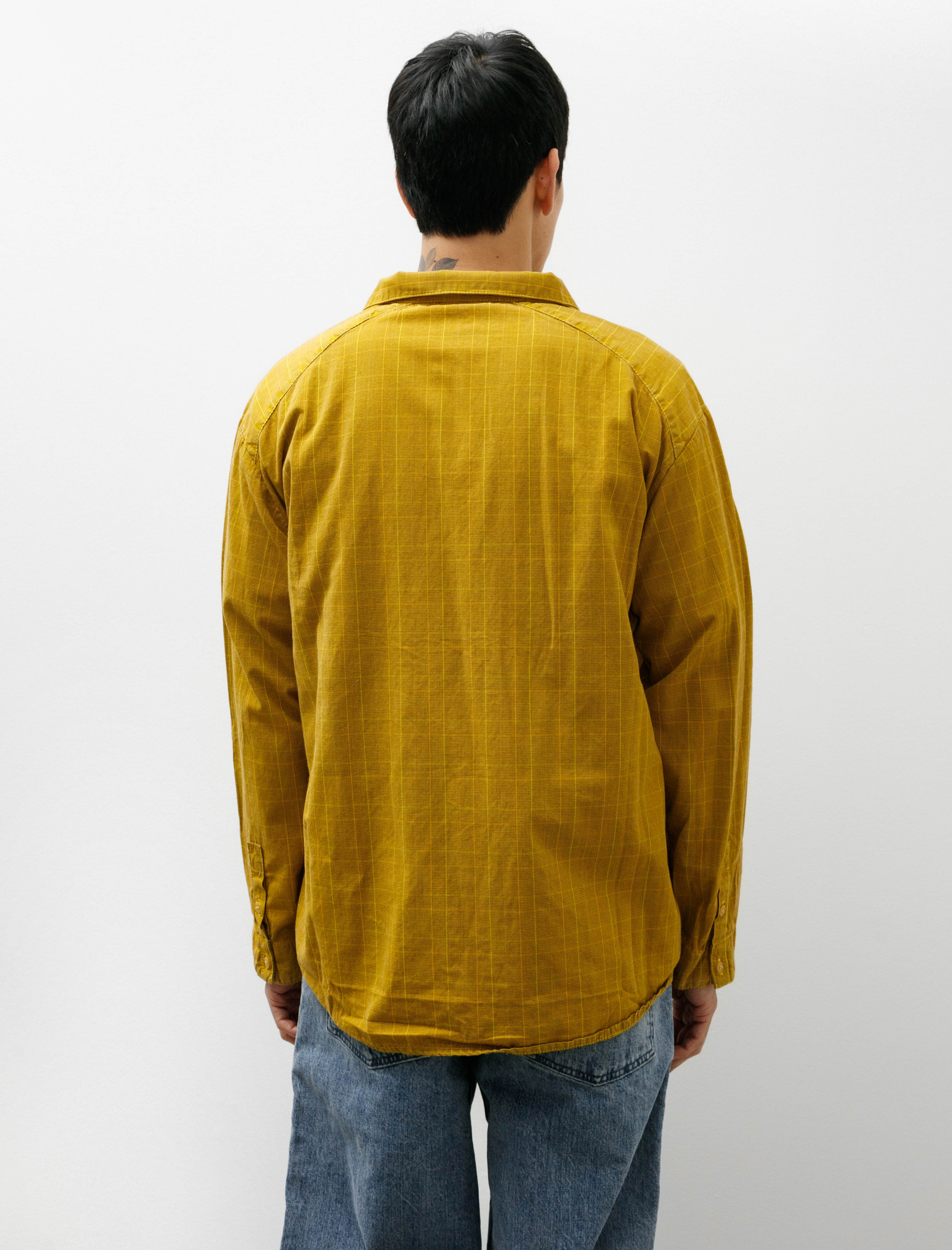 Working Trap Shirt Cotton Dogtooth Lagos Yellow