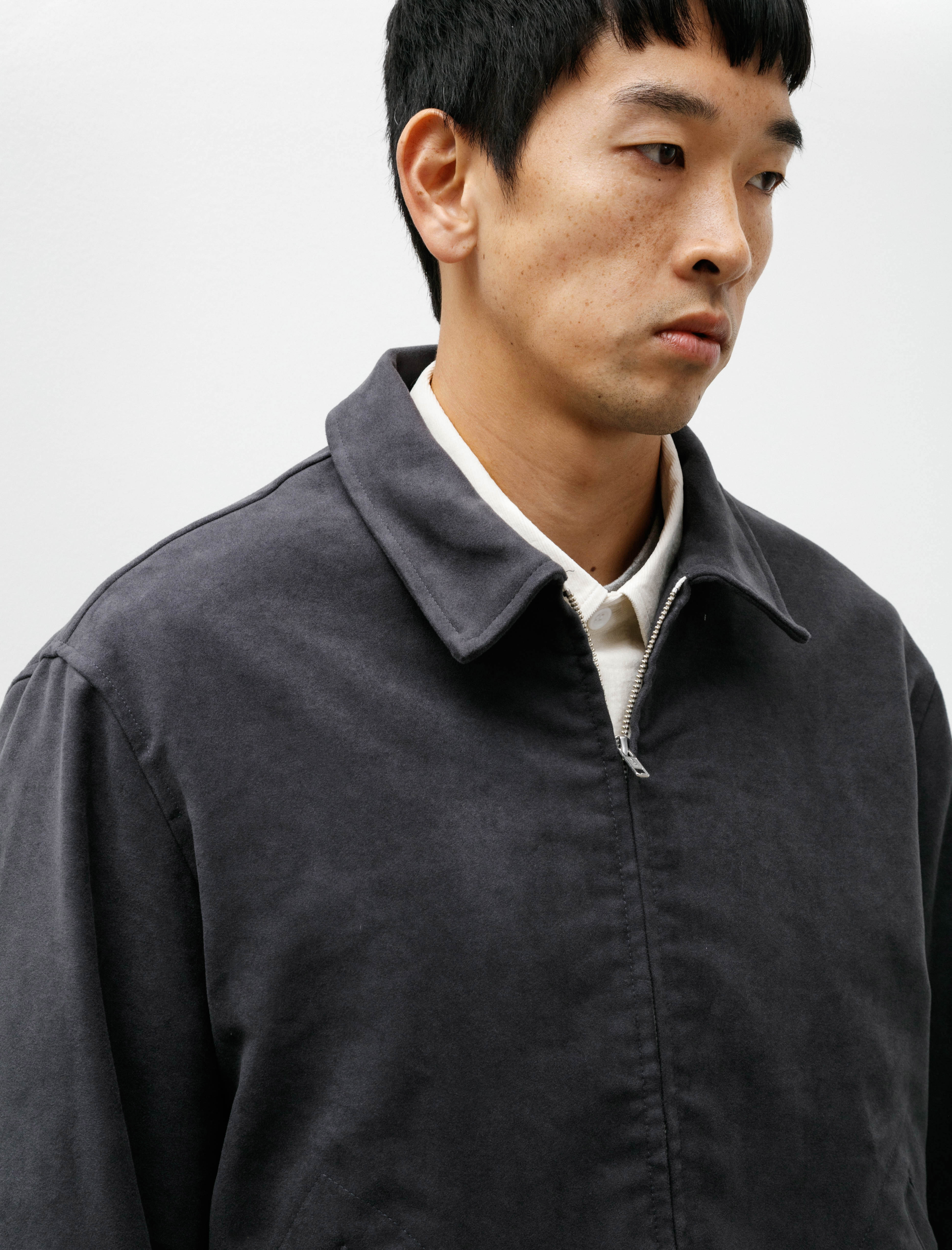 James Coward Site Jacket Cotton Moleskin Grey