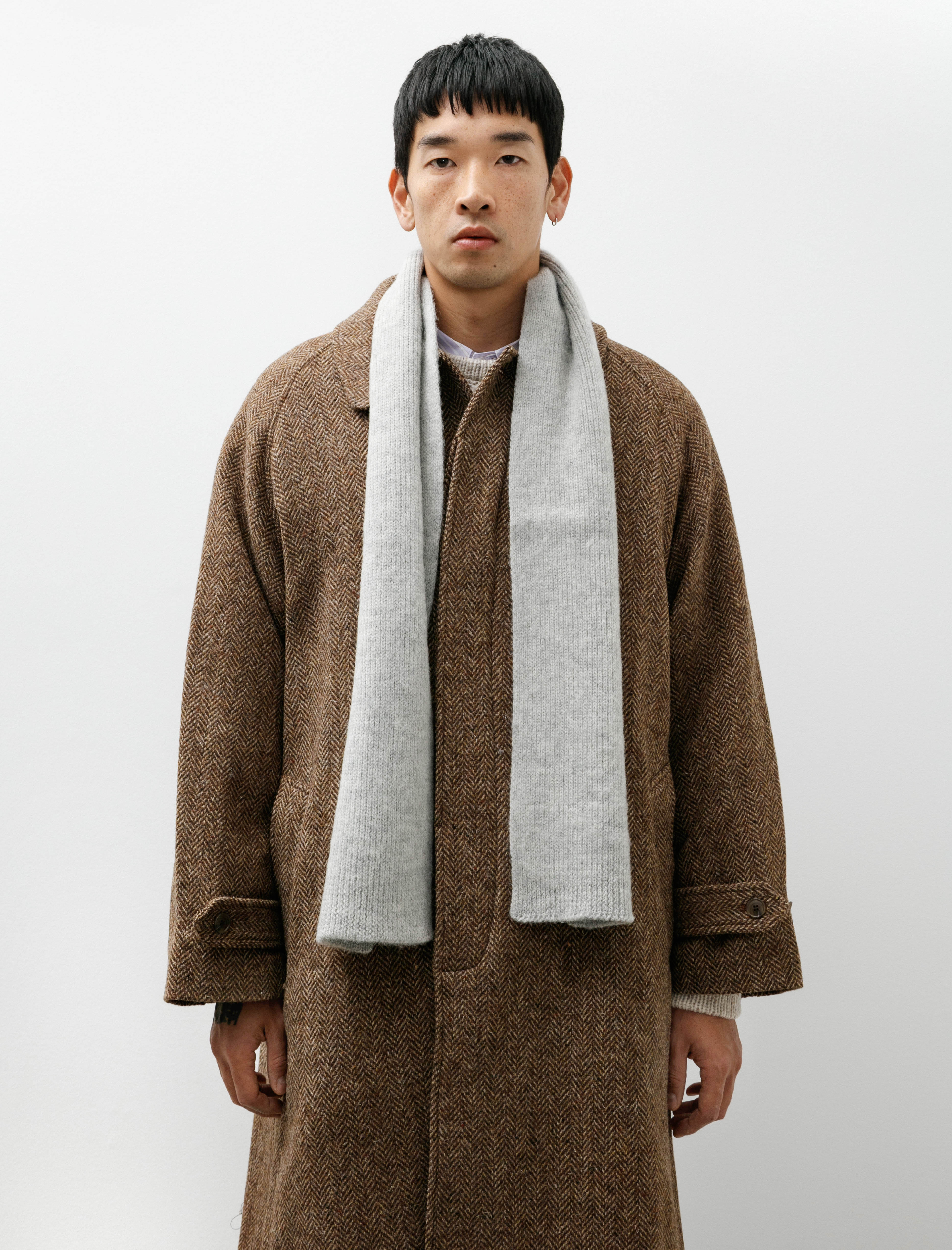 Margaret Howell MHL Selvedge Scarf Light Grey