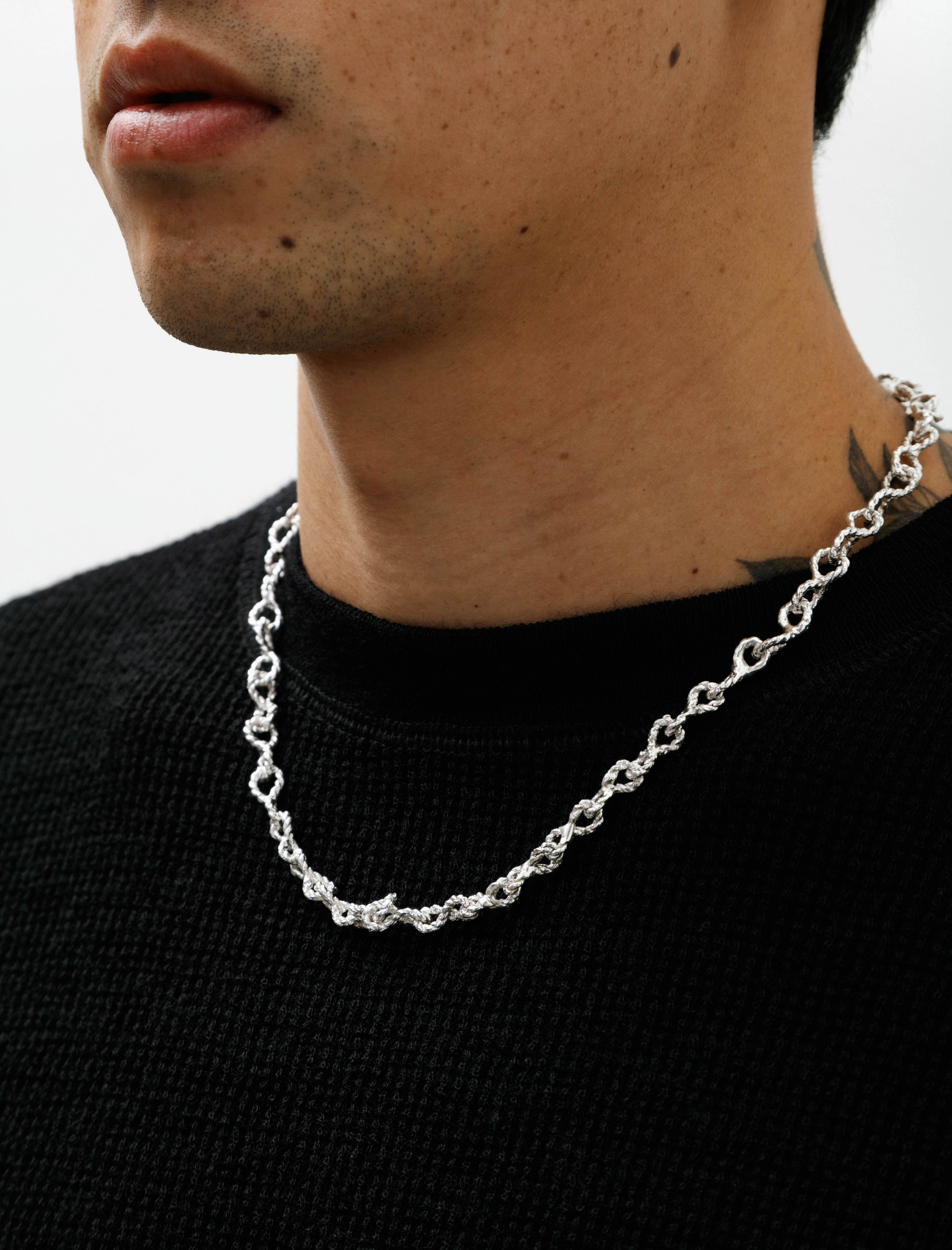 Infinity Chain Necklace Sterling Silver