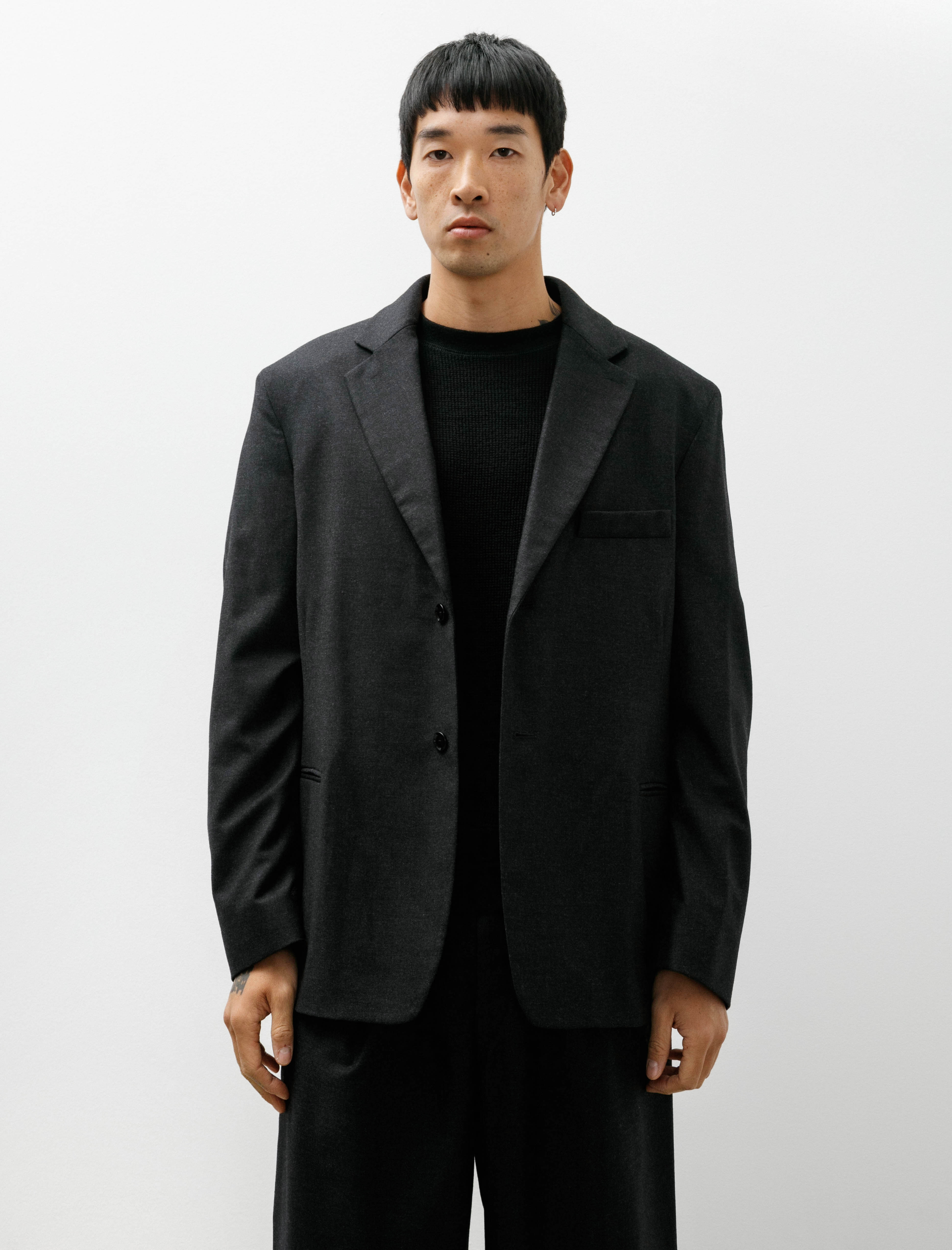 Lemaire Soft SB Jacket Anthracite Grey
