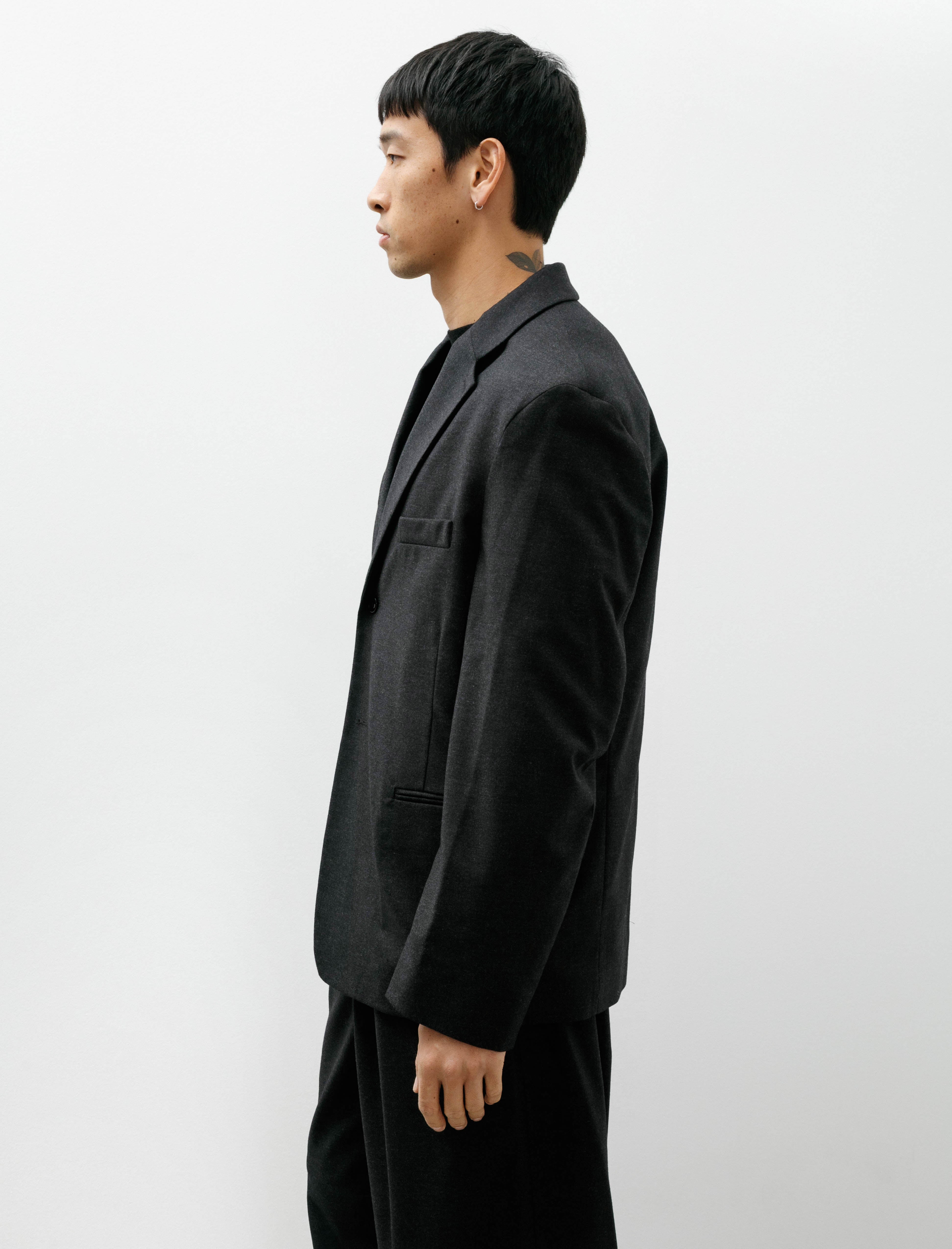 Lemaire Soft SB Jacket Anthracite Grey