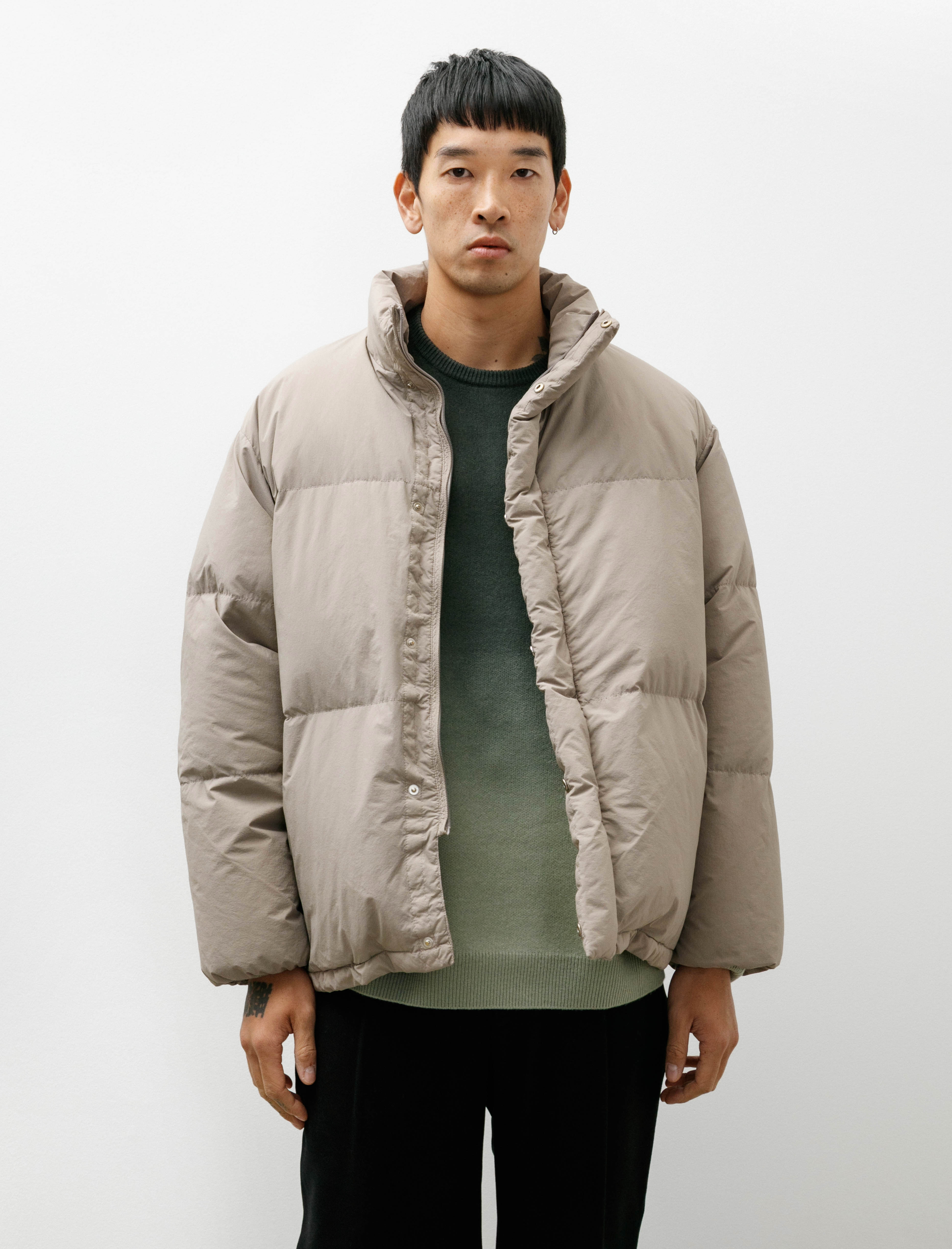 Graphpaper Garment Dyed Down Jacket Grege