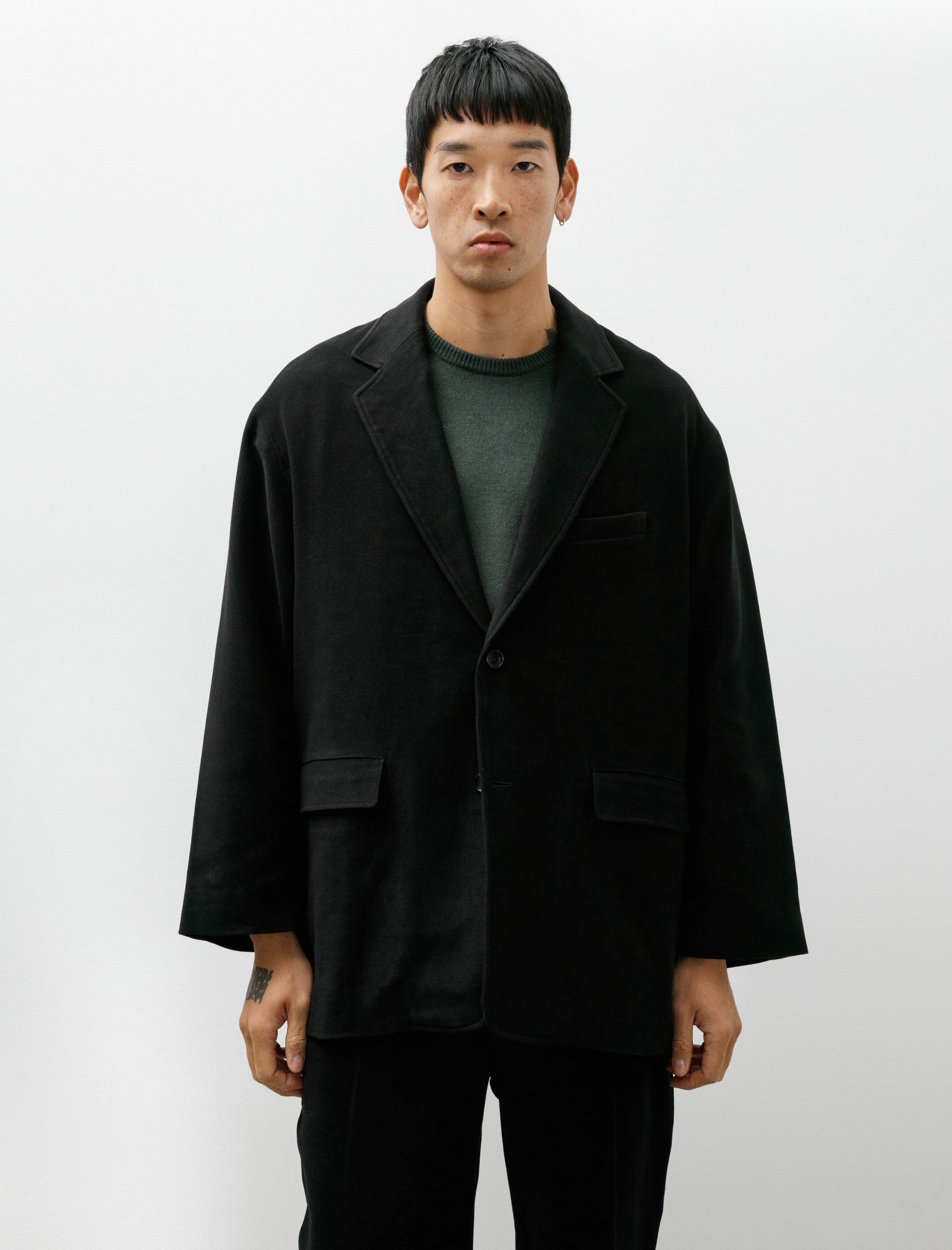 Graphpaper Supima Moleskin Jacket Black