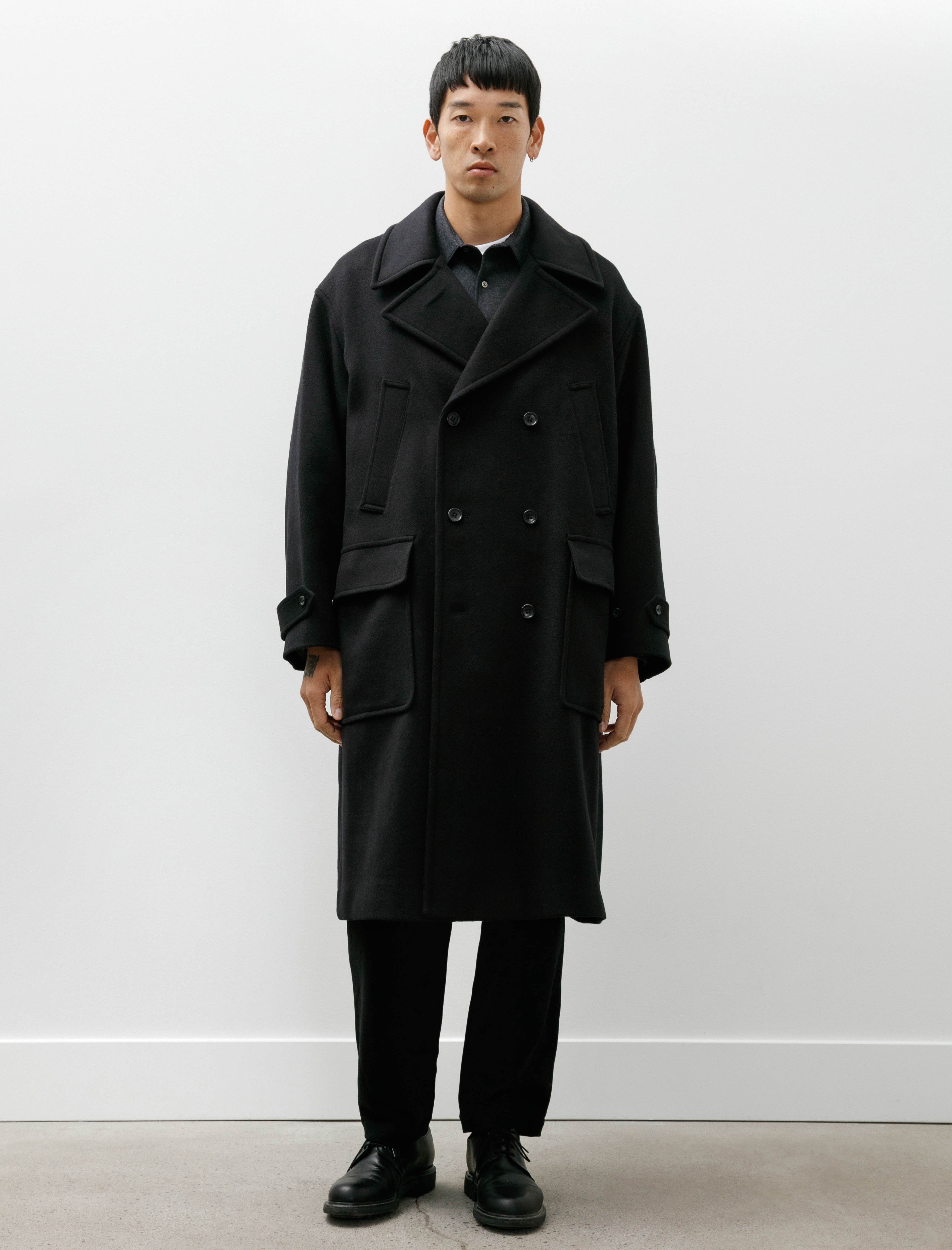 Graphpaper Light Melton Peacoat Black