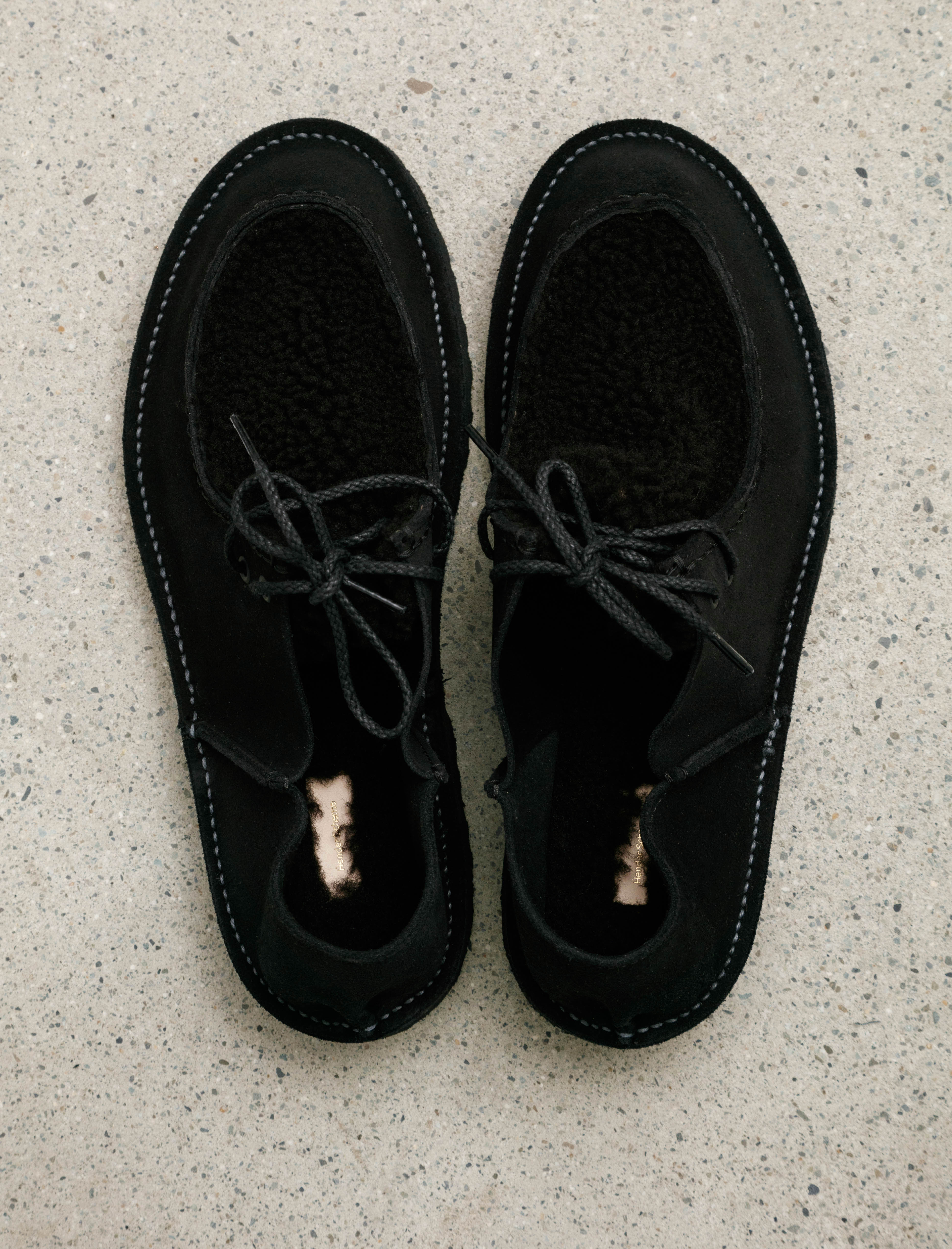 Hender Scheme Mouton Henri Shoe Black