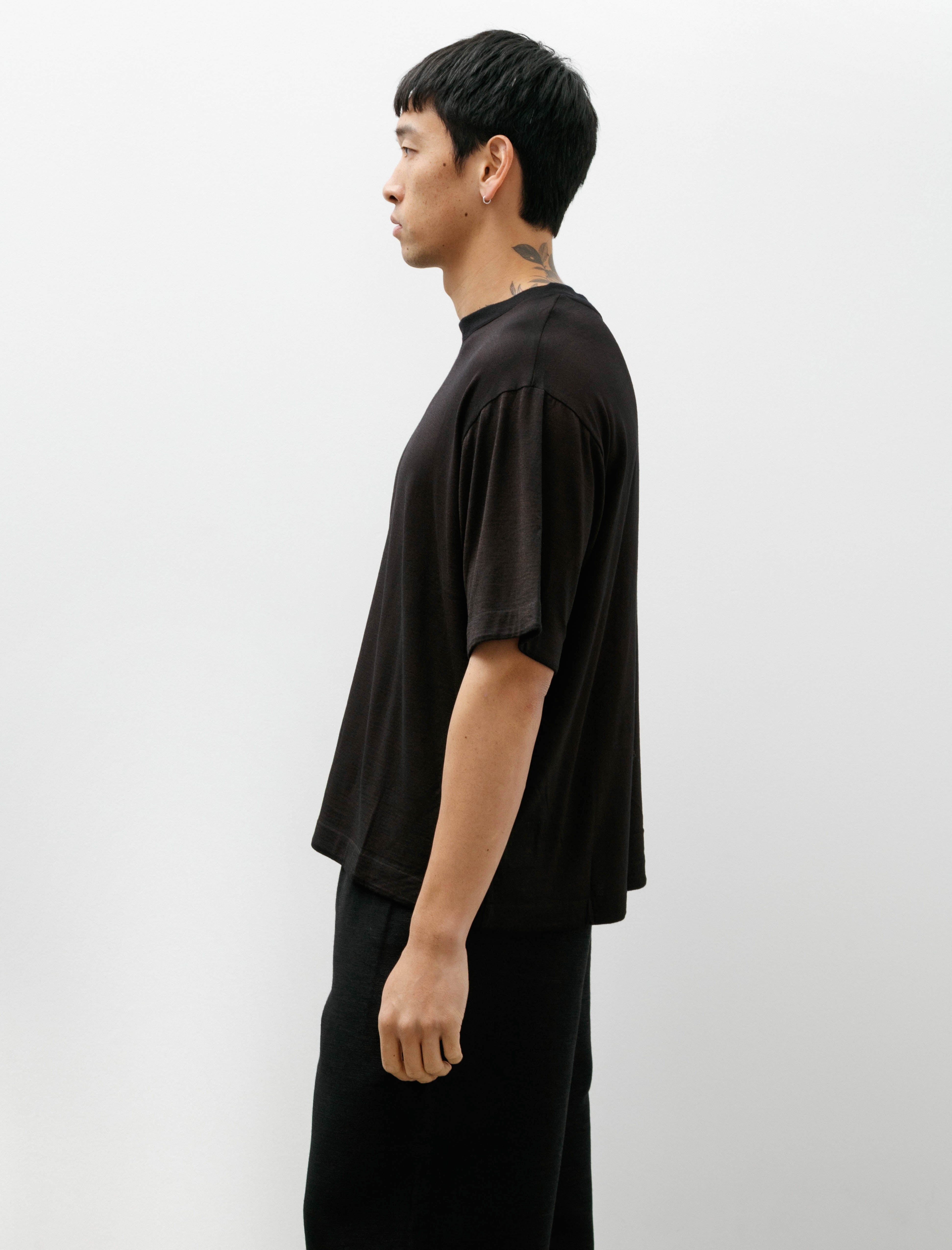 Gorsch Soft Wool T-Shirt Ryukyu Indigo Dyed