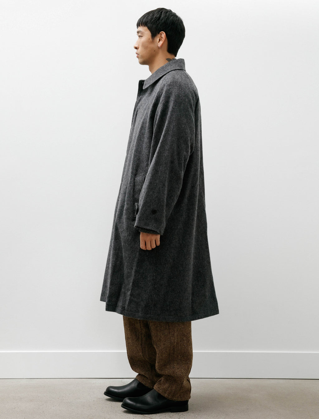 〈POLYPLOID〉LONG COAT C Polyploid Long Coat C Charcoal – Neighbour