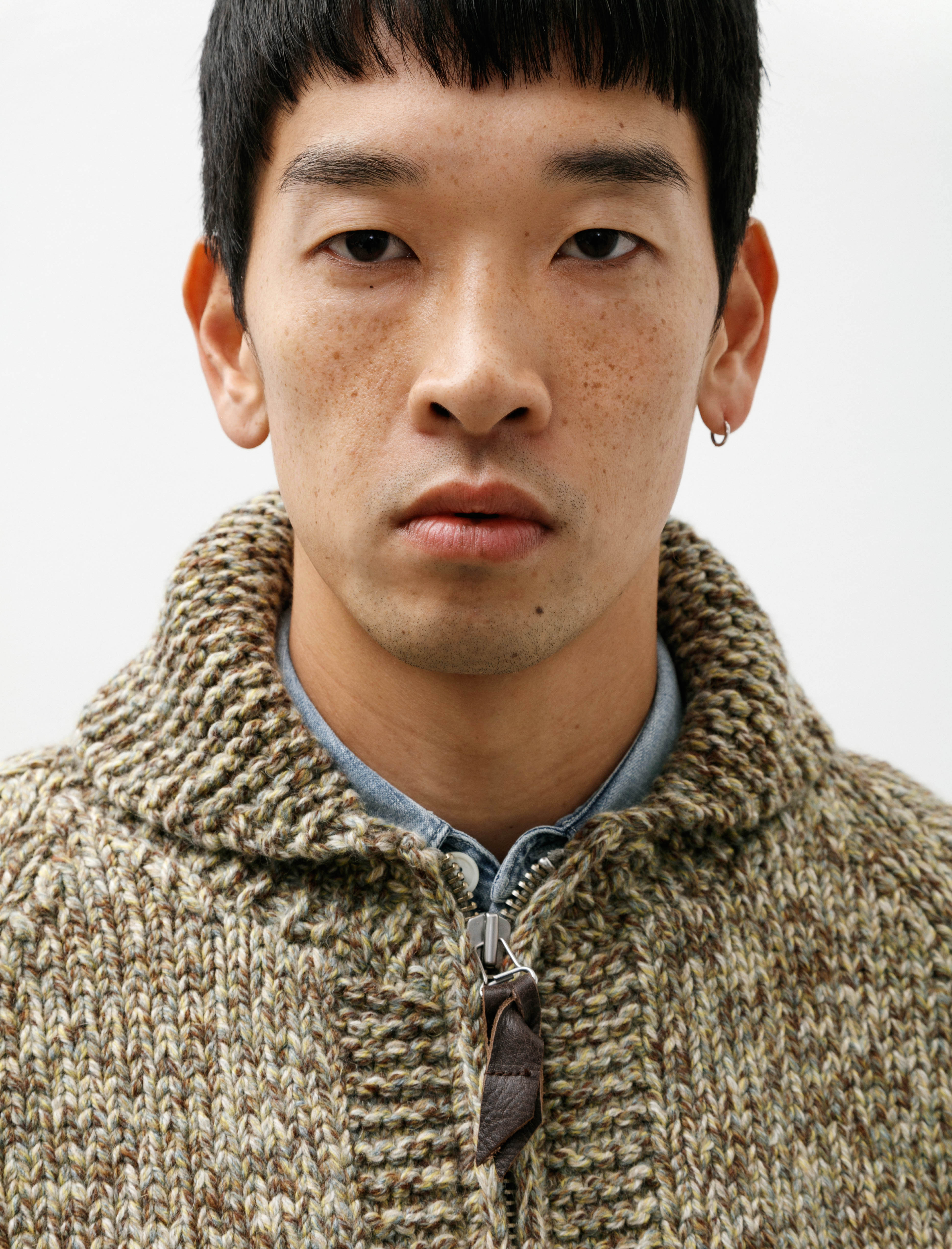 Slopeslow Cowichan Sweater Yak Lamb Multi Ply Hand Knit Sunny