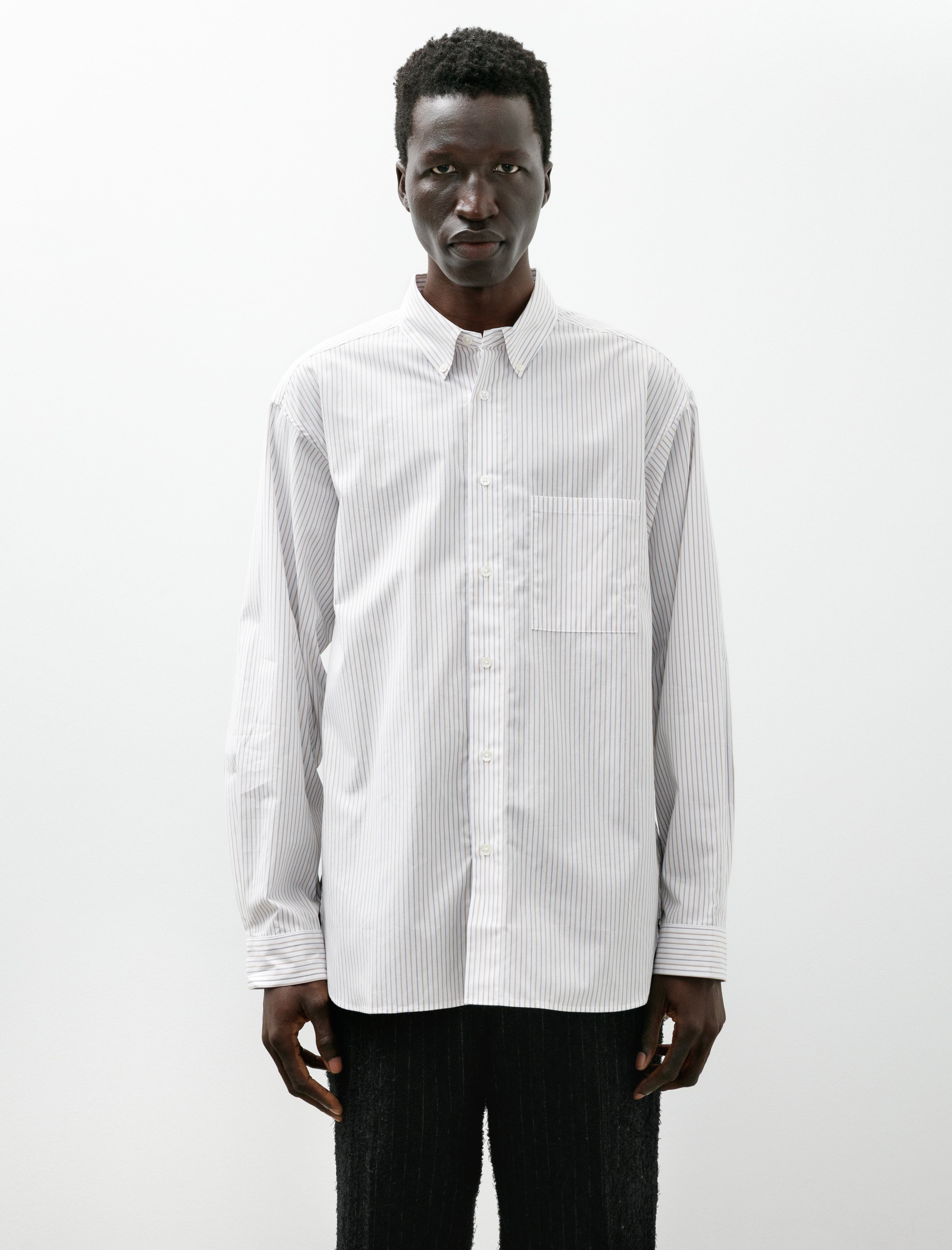 Polyploid B.D Shirt B White Stripe