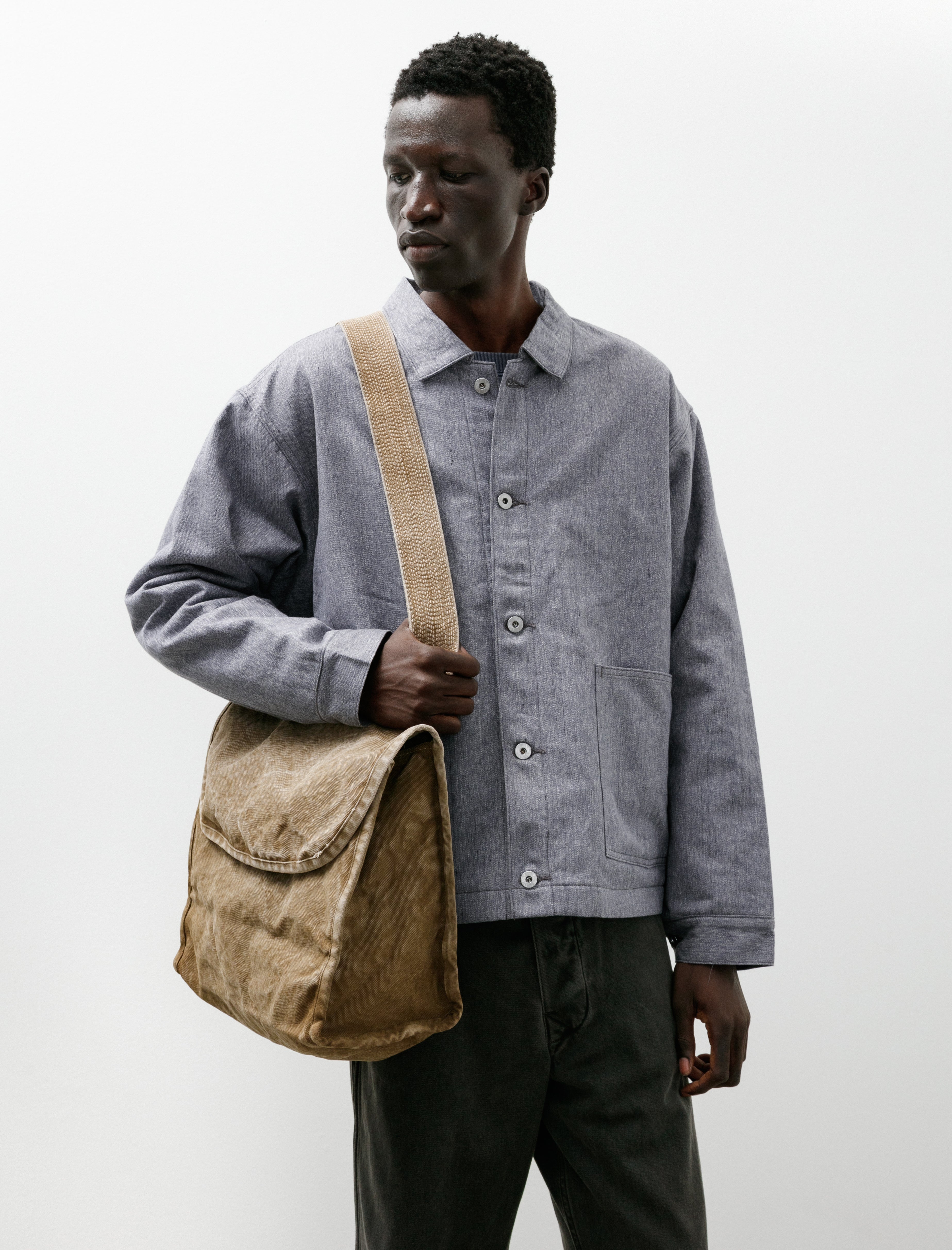 Taiga Takahashi Lot 034 Letter Carrier Bag Brown