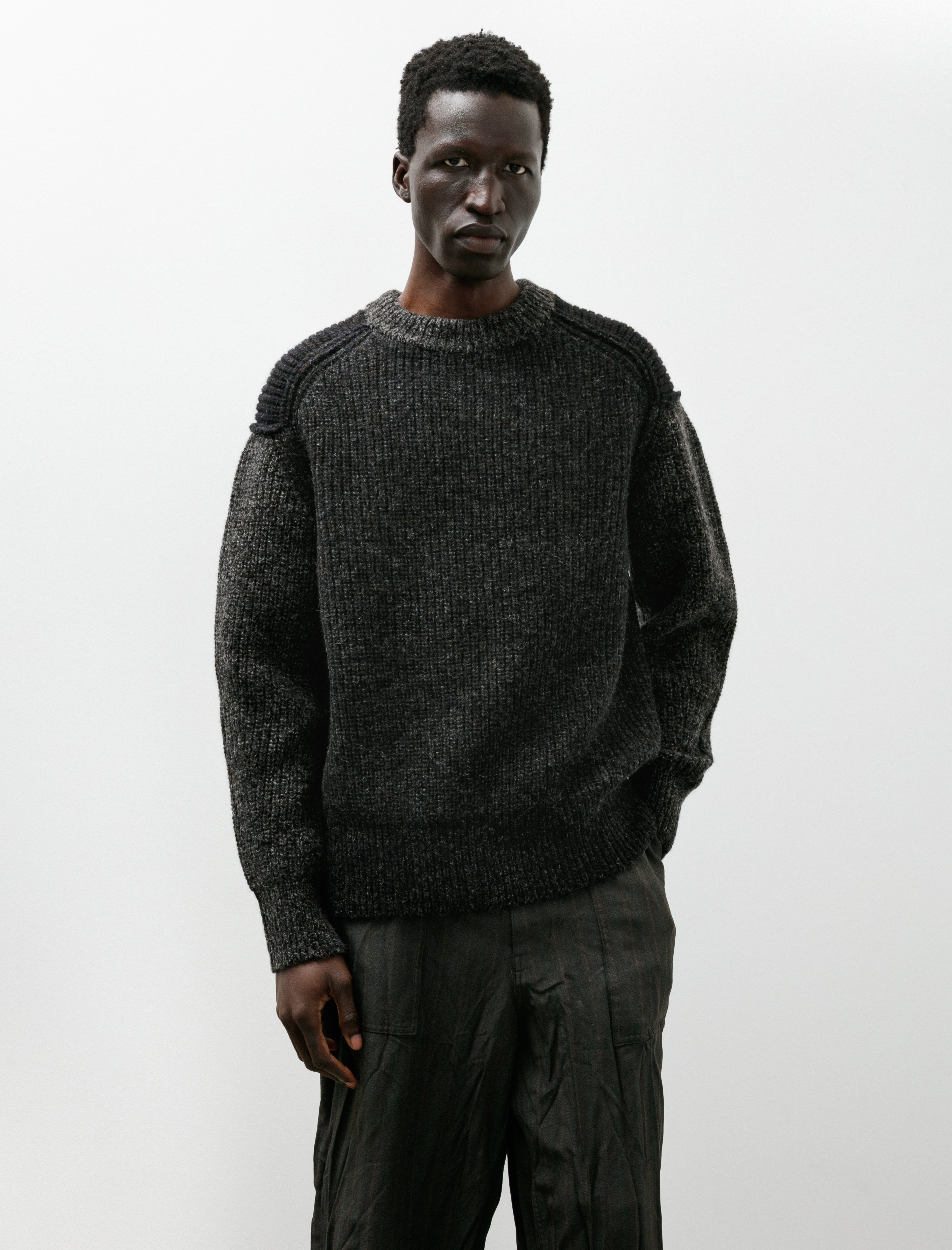 Slopeslow Crew Neck Sweater Charcoal