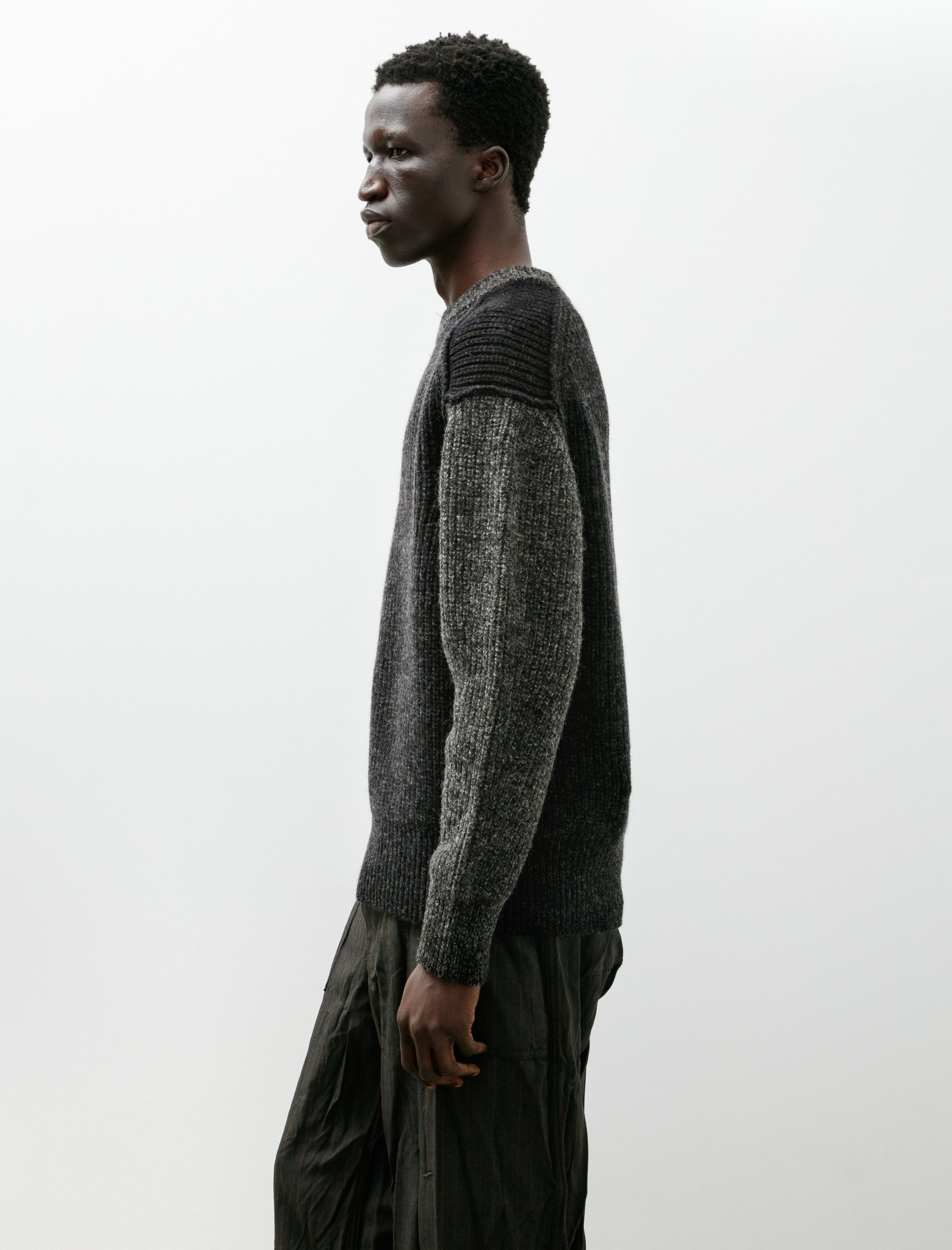 Slopeslow Crew Neck Sweater Charcoal