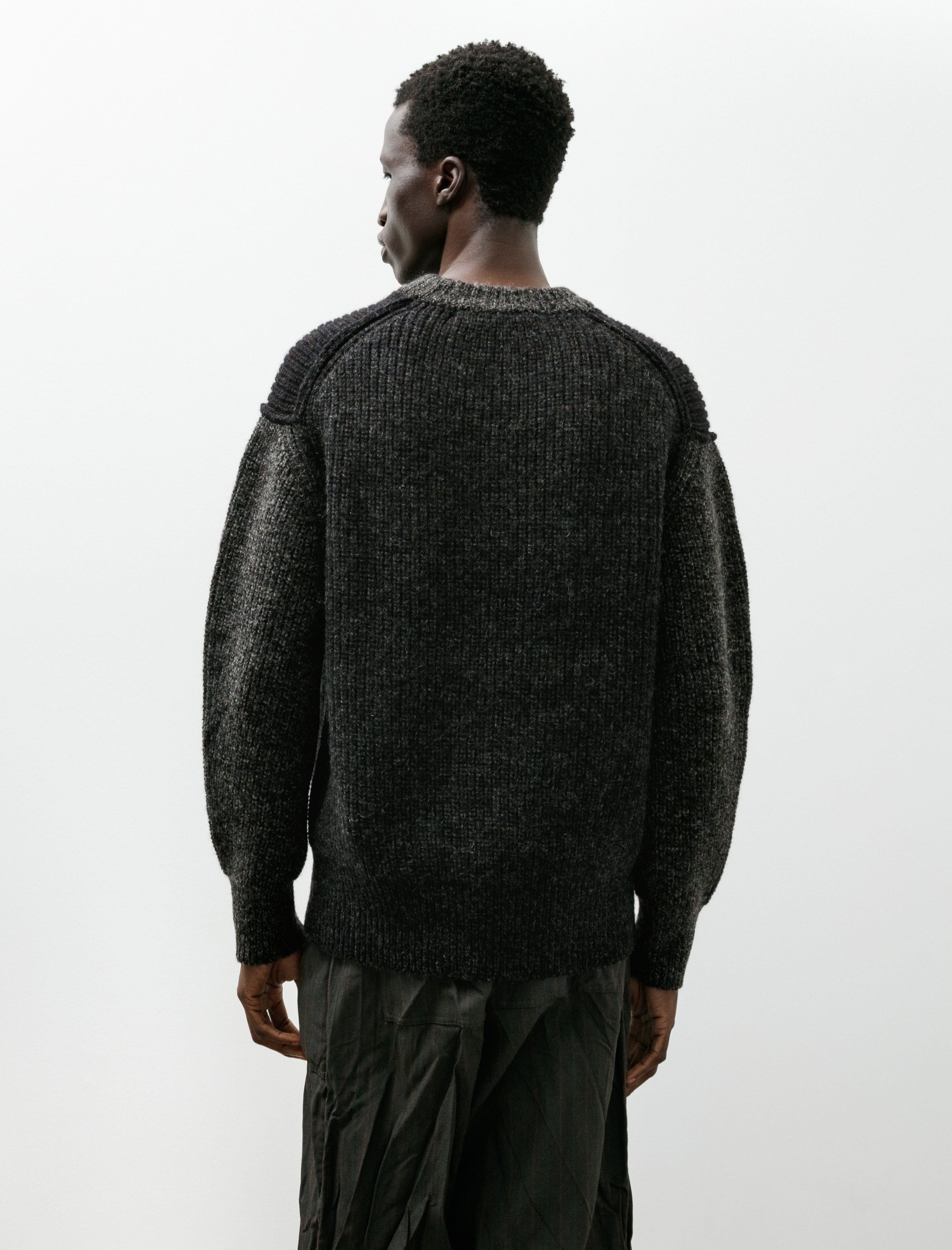 Slopeslow Crew Neck Sweater Charcoal
