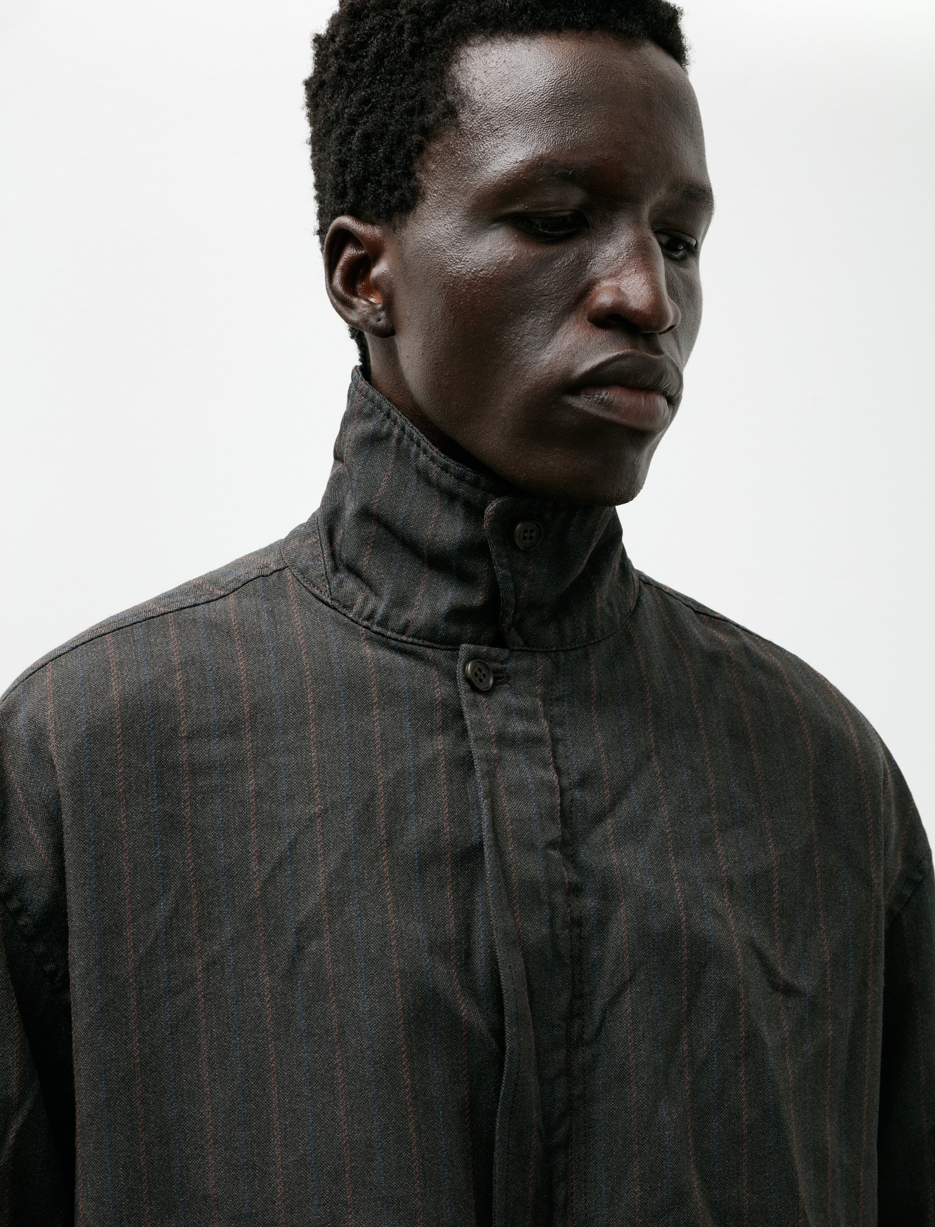 Comme des Garcons Homme Elastic Zip Jacket Brown Stripe